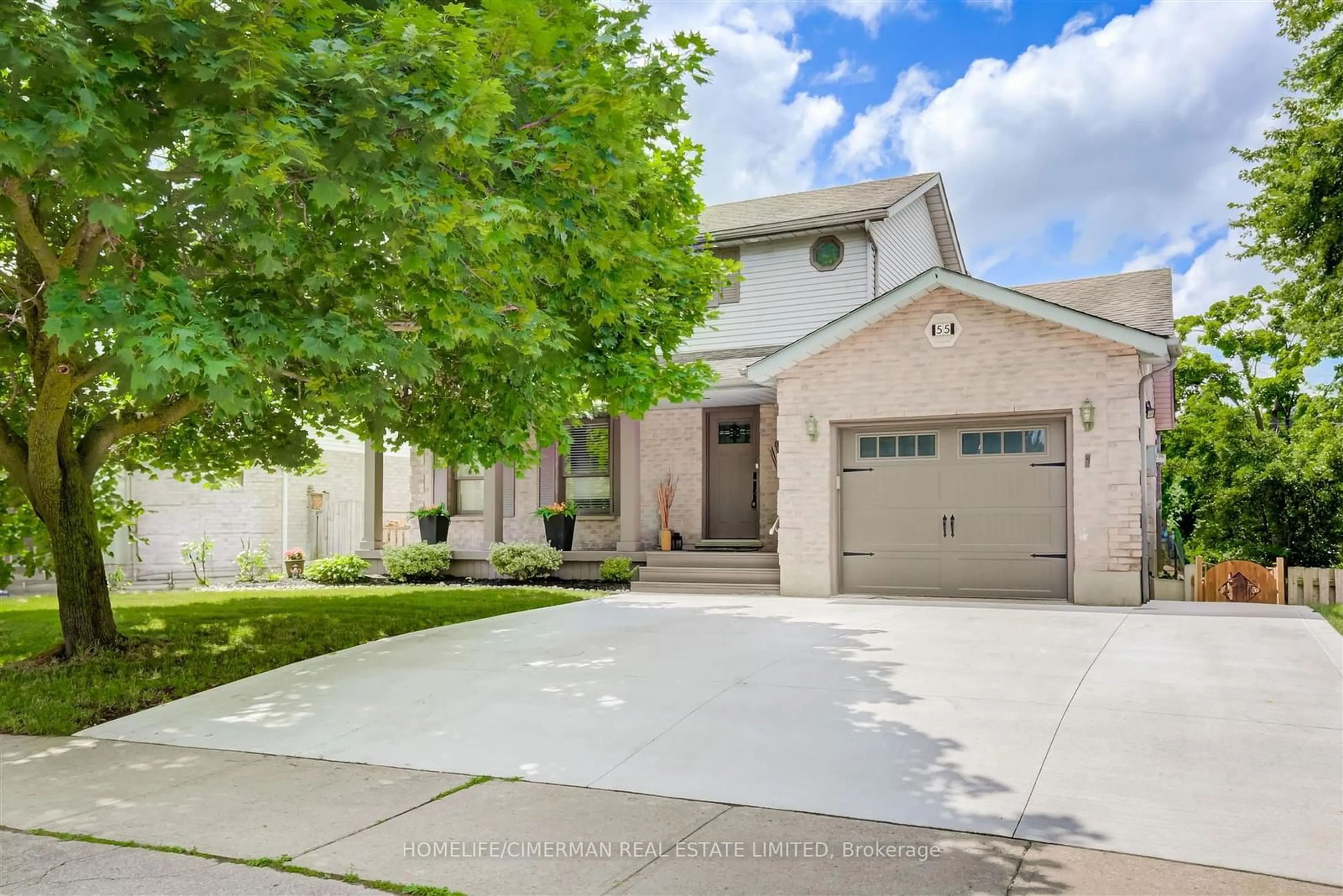 Frontside or backside of a home for 55 Freshmeadow Way, Guelph Ontario N1K 1S1