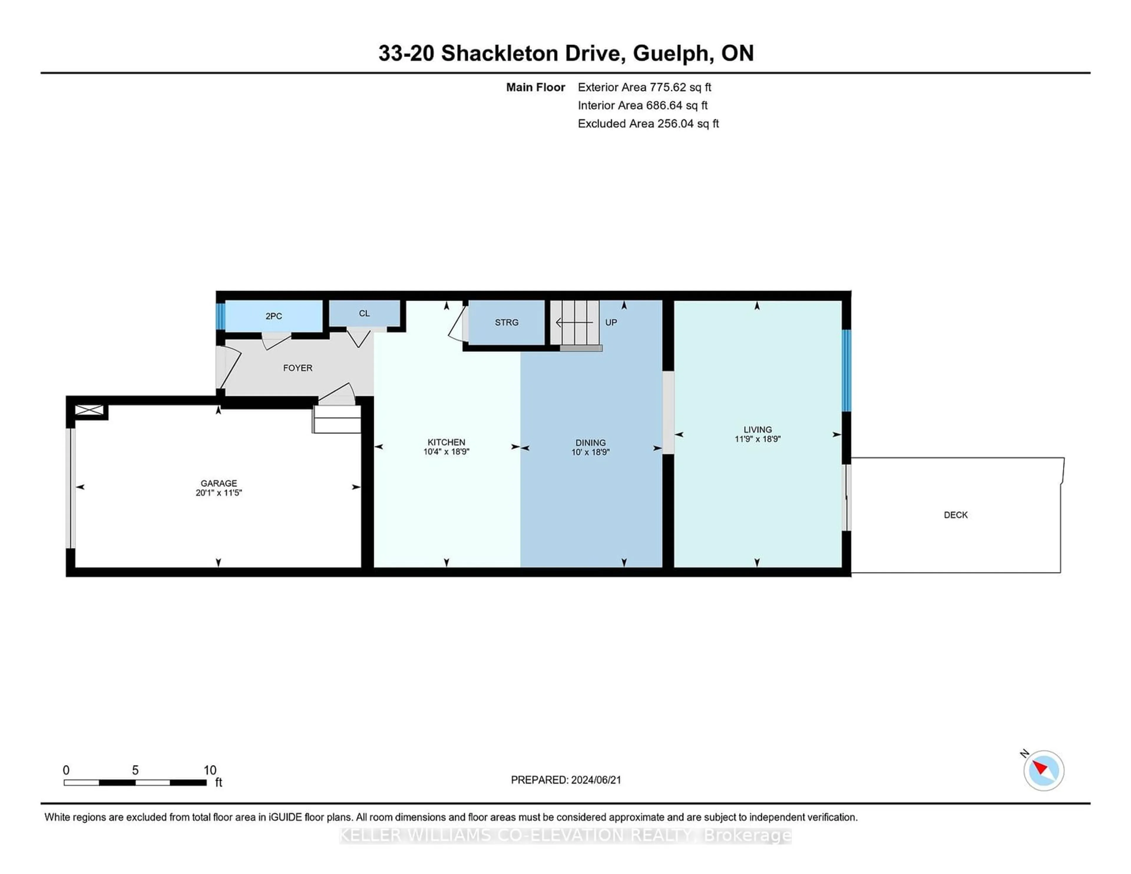 Floor plan for 20 Shackelton Dr #33, Guelph Ontario N1E 0C5