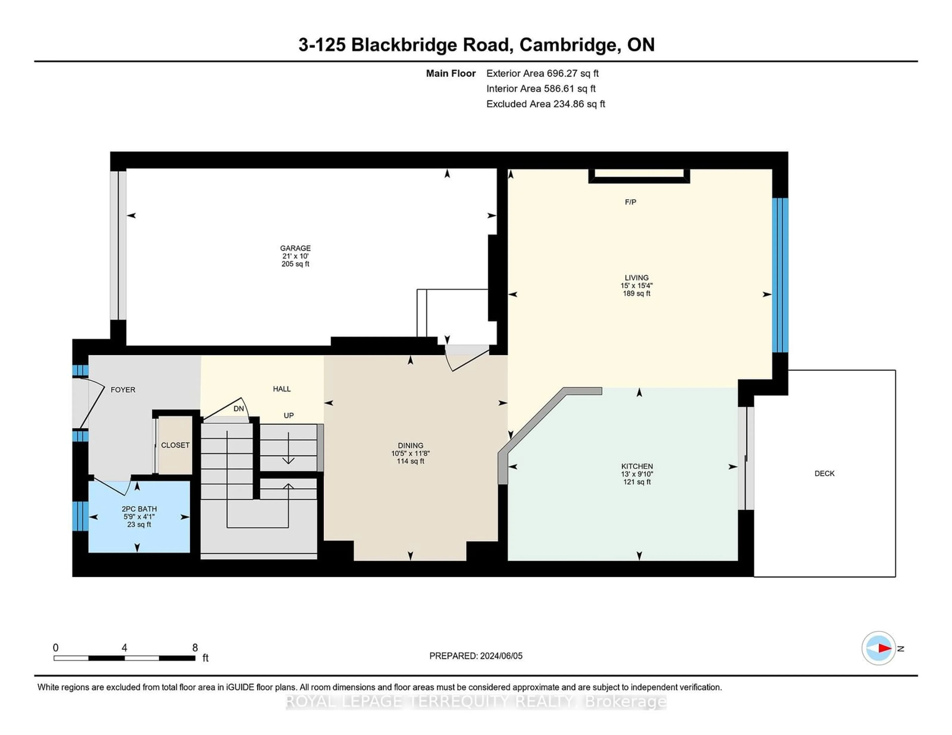 Floor plan for 125 Black Bridge Rd #3, Cambridge Ontario N3C 0G3