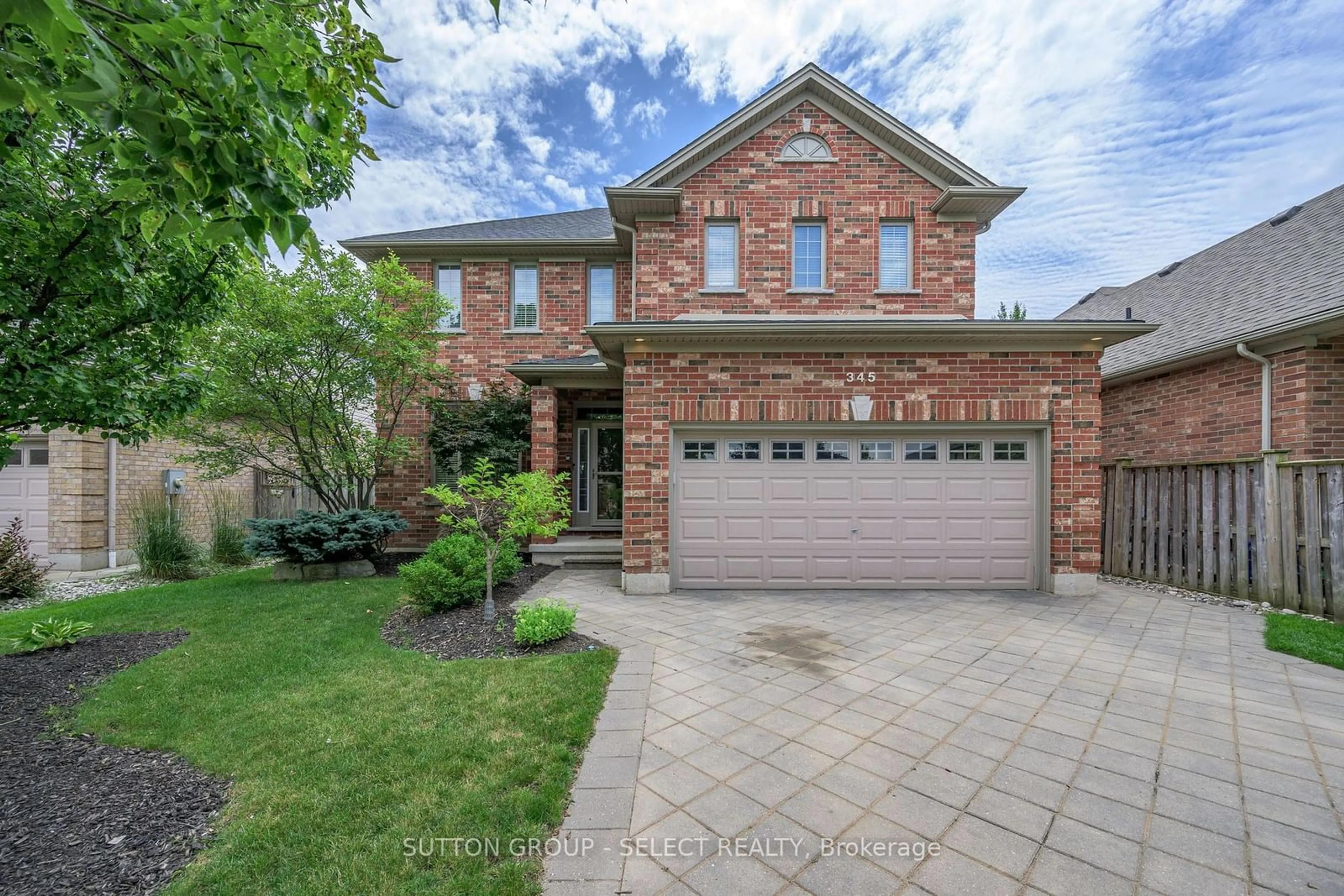 Home with brick exterior material for 345 Meadowsweet Tr, London Ontario N5X 4R5