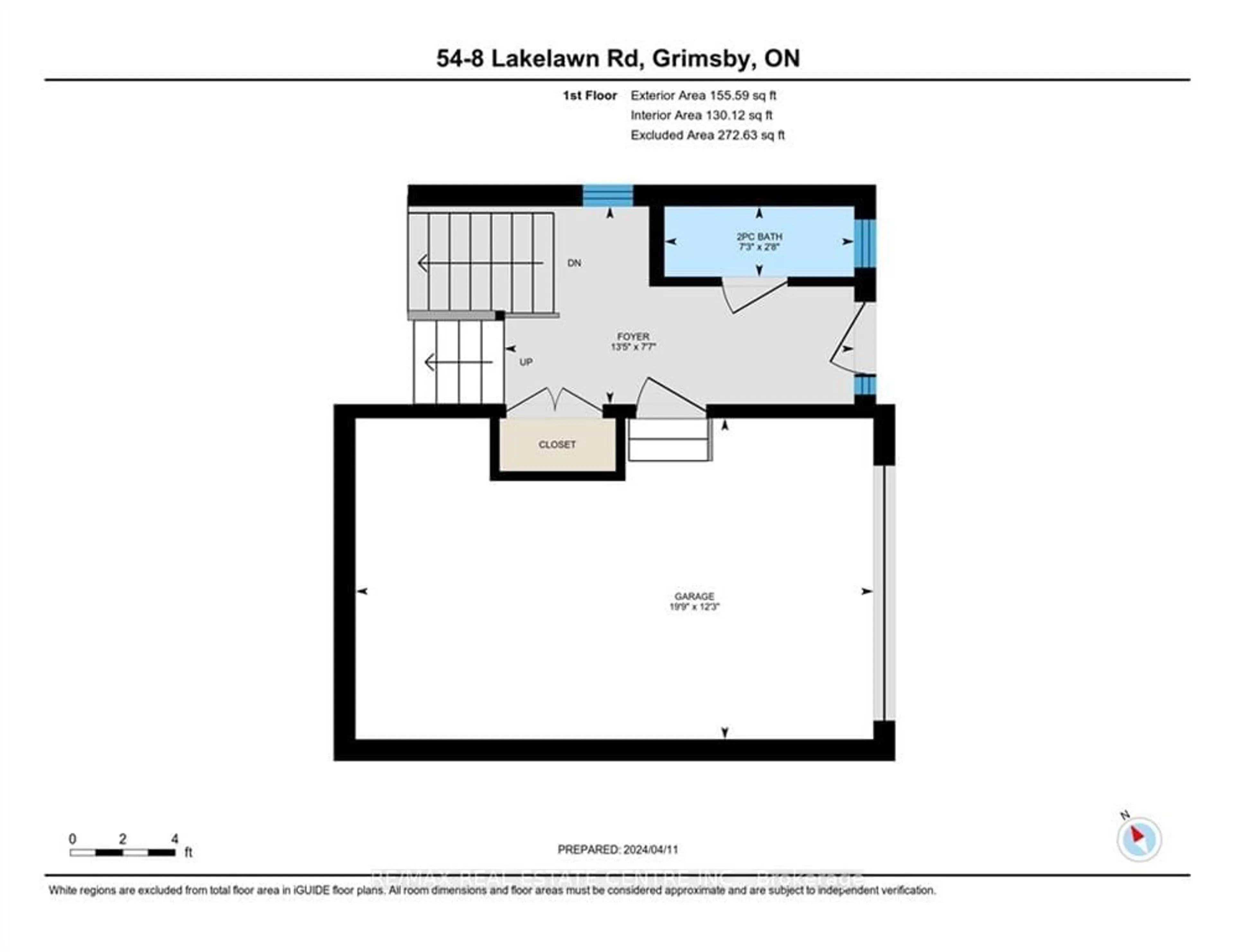 Floor plan for 8 Lakelawn Rd #54, Grimsby Ontario L3M 0G1