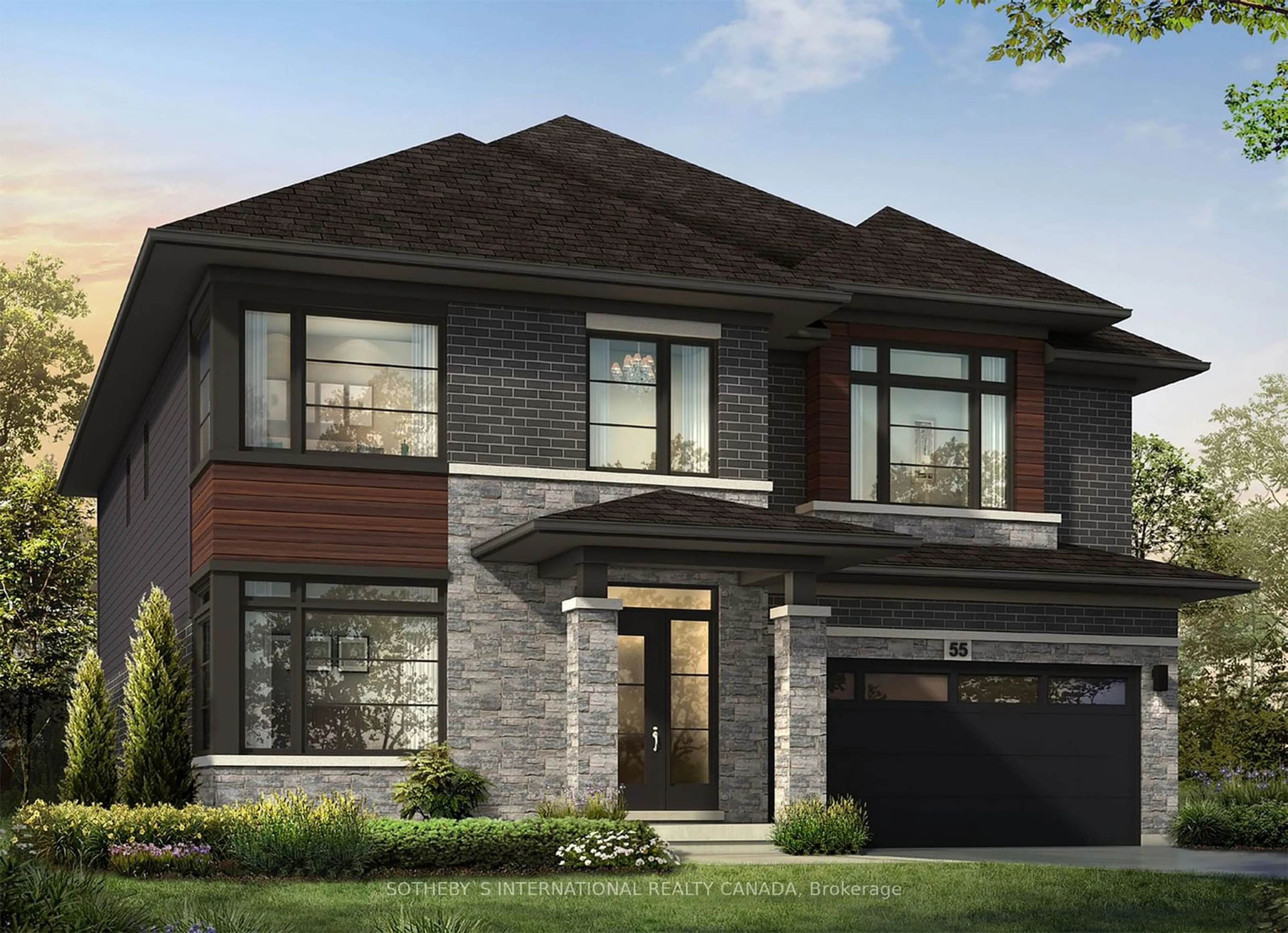 Home with brick exterior material for Lot 141 Ralph Newbrooke Circ, Brant Ontario N3L 1G9