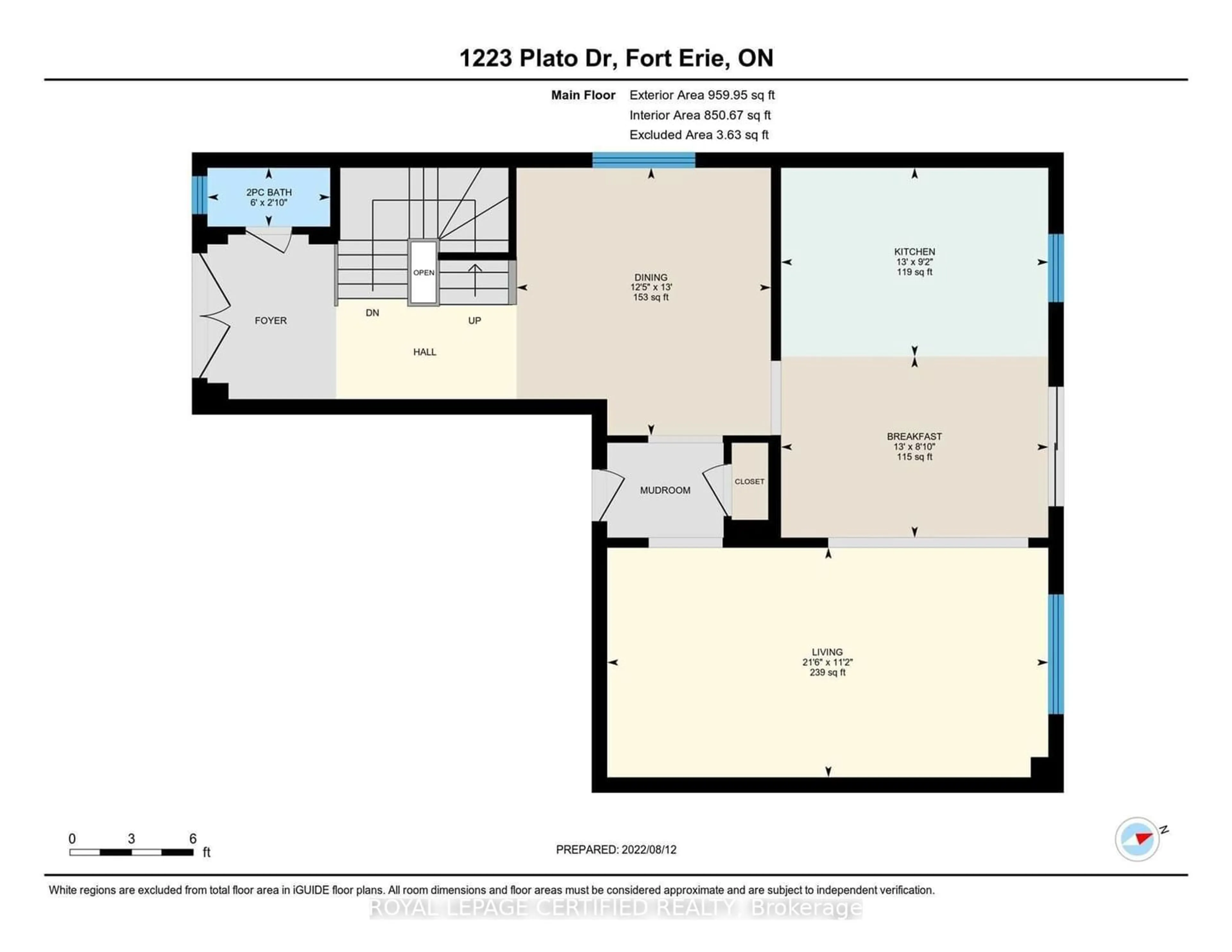 Floor plan for 1223 Plato Dr, Fort Erie Ontario L2A 0C7