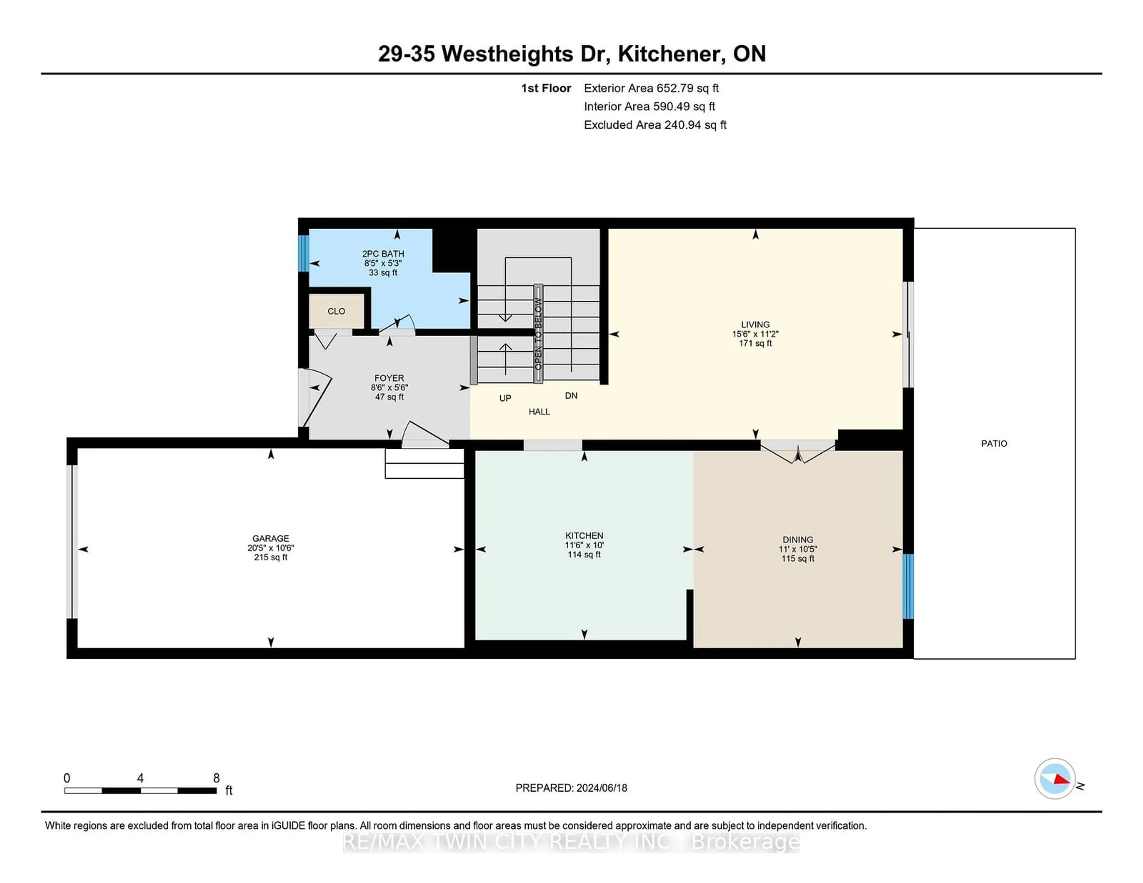 Floor plan for 35 Westheights Dr #29, Kitchener Ontario N2N 1S1