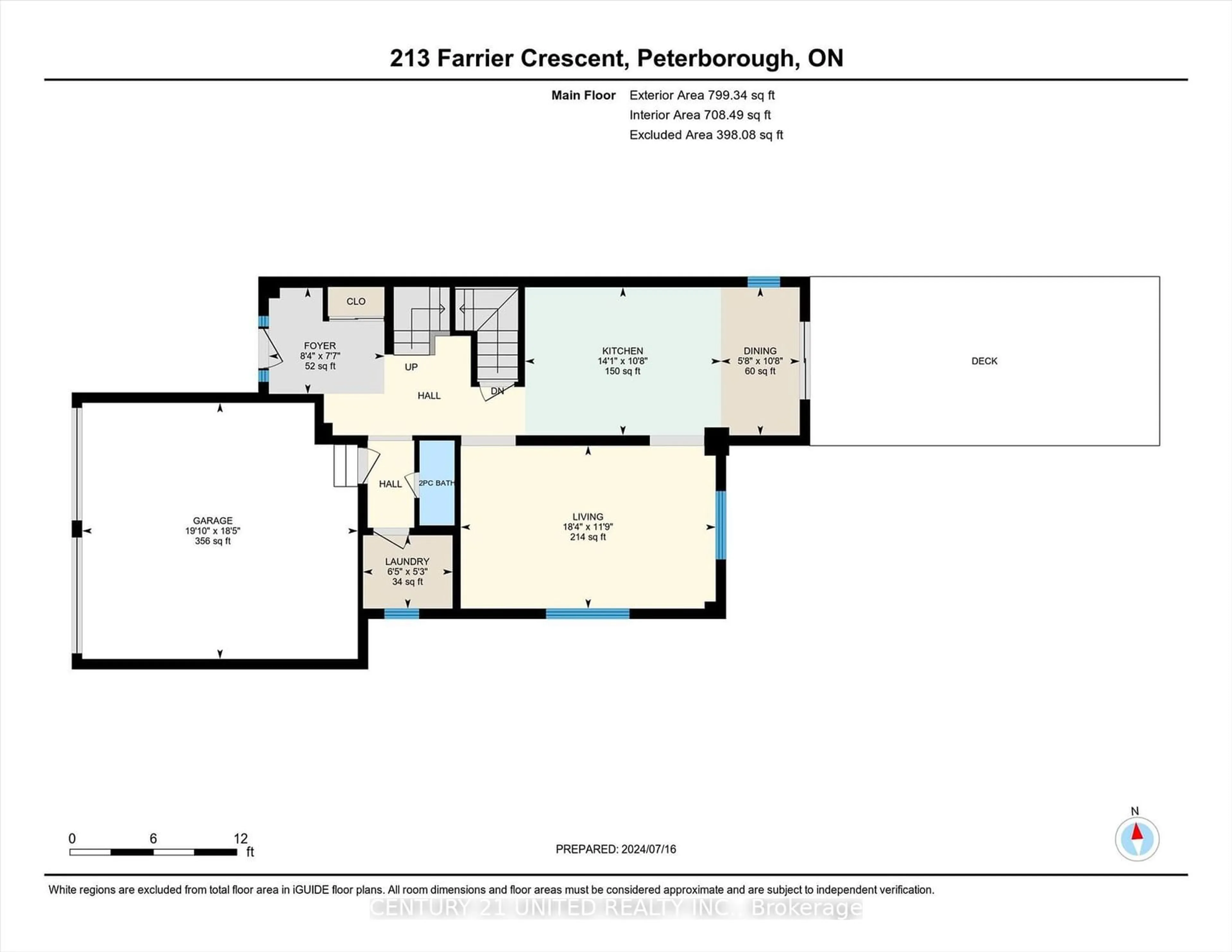 Floor plan for 213 Farrier Cres, Peterborough Ontario K9L 0A6