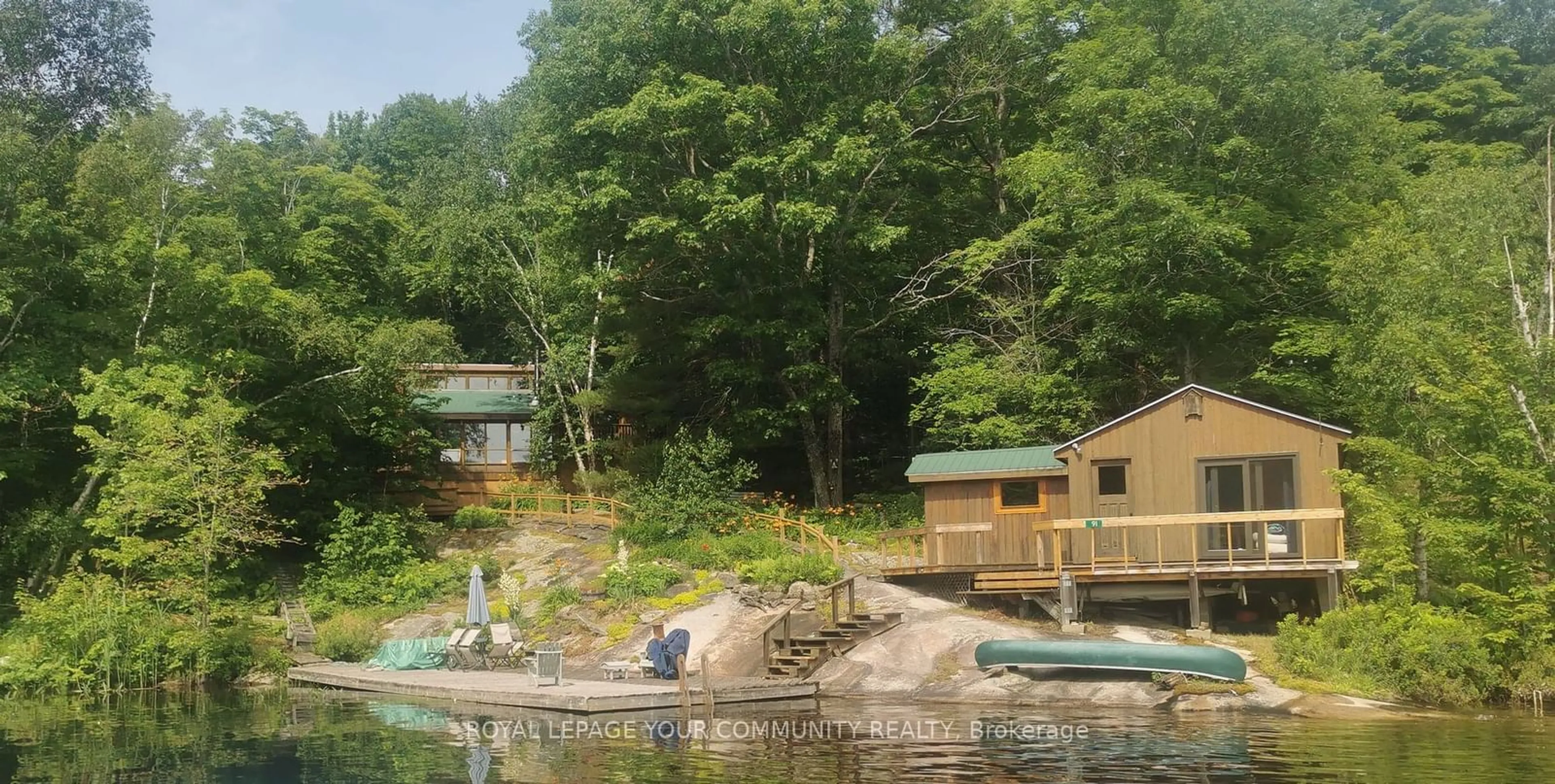 A pic from exterior of the house or condo, lake for 91 Healey Lake Water/A, The Archipelago Ontario P0C 1H0