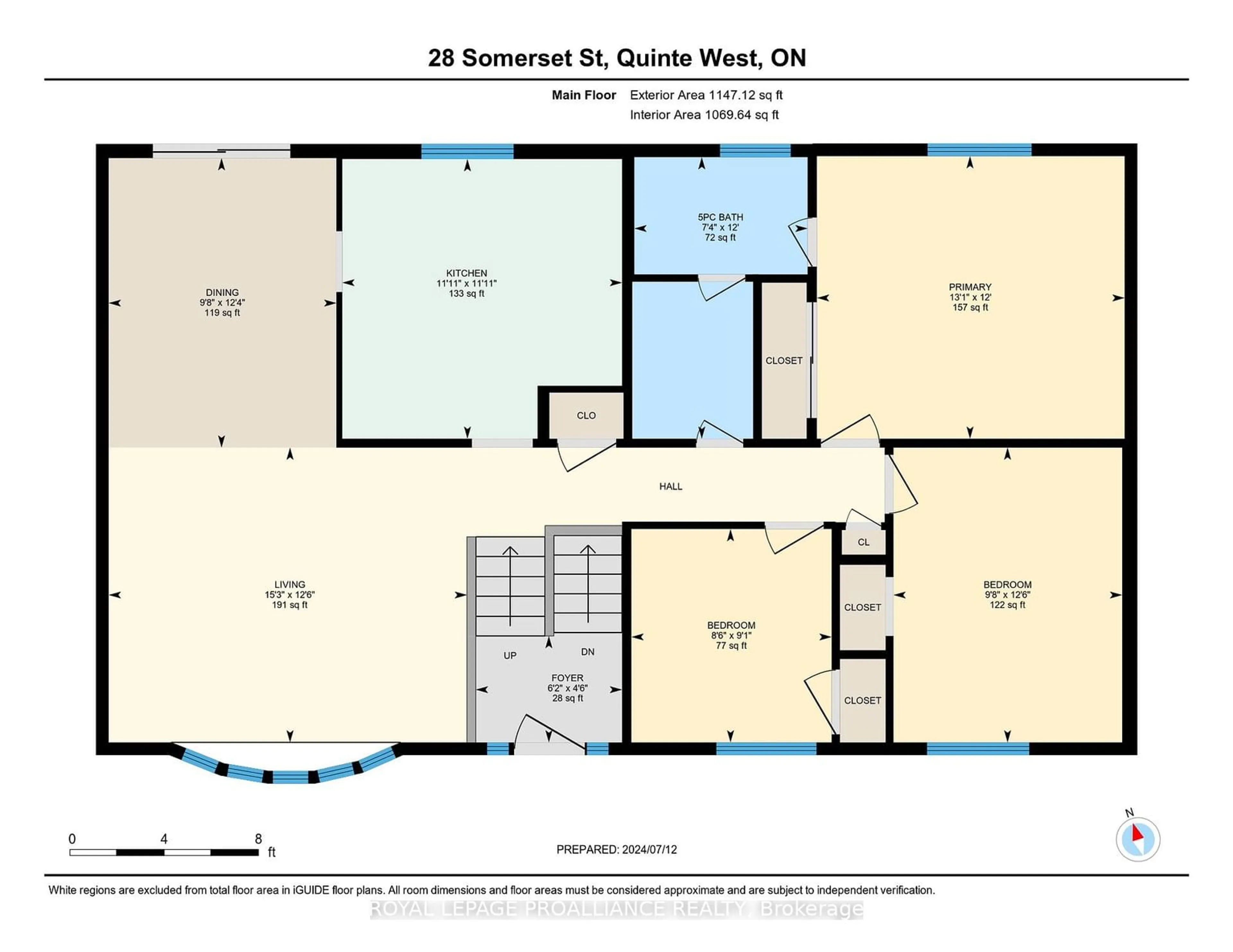 Floor plan for 28 Somerset St, Quinte West Ontario K8V 5T6