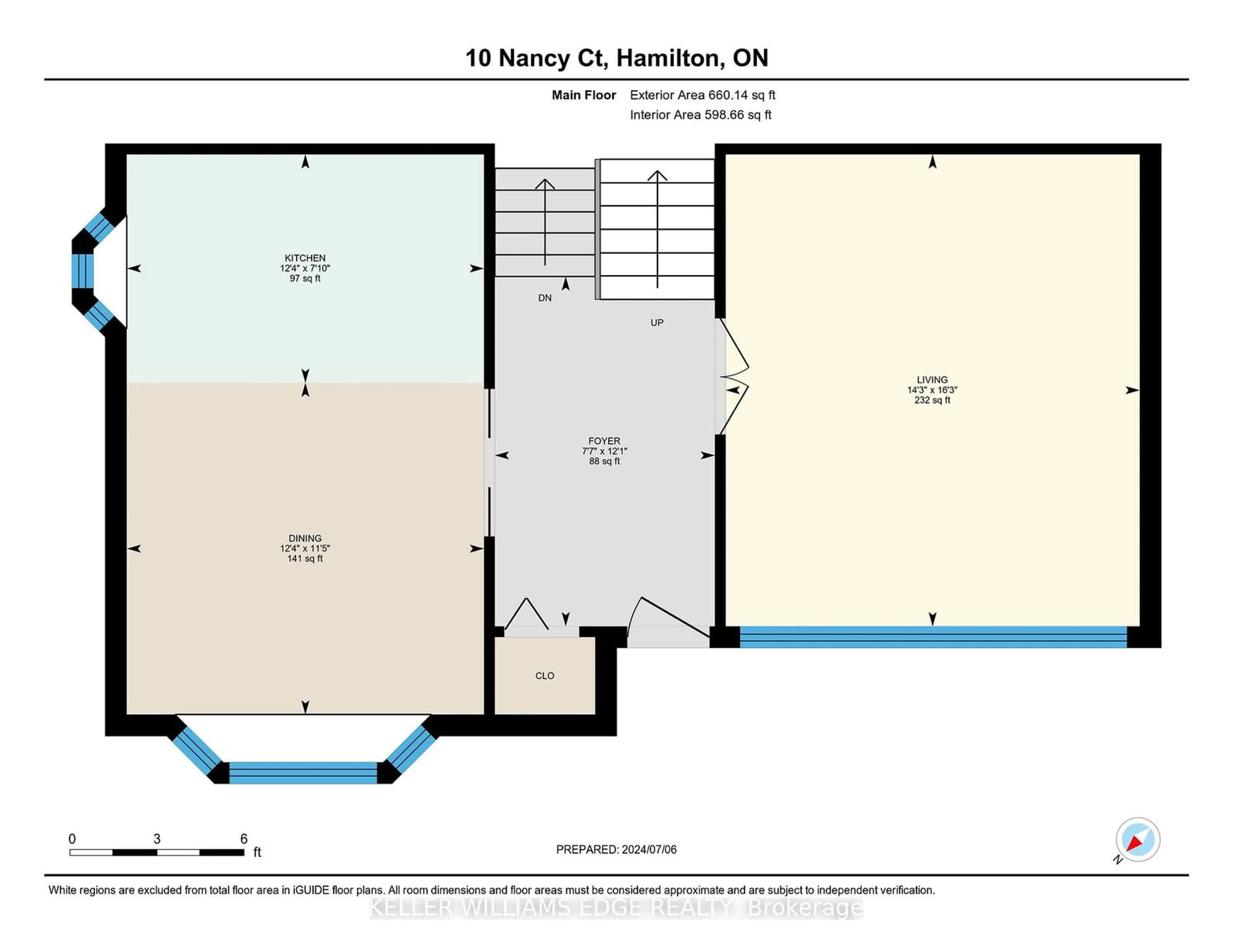 Floor plan for 10 Nancy Crt, Hamilton Ontario L0R 2M0