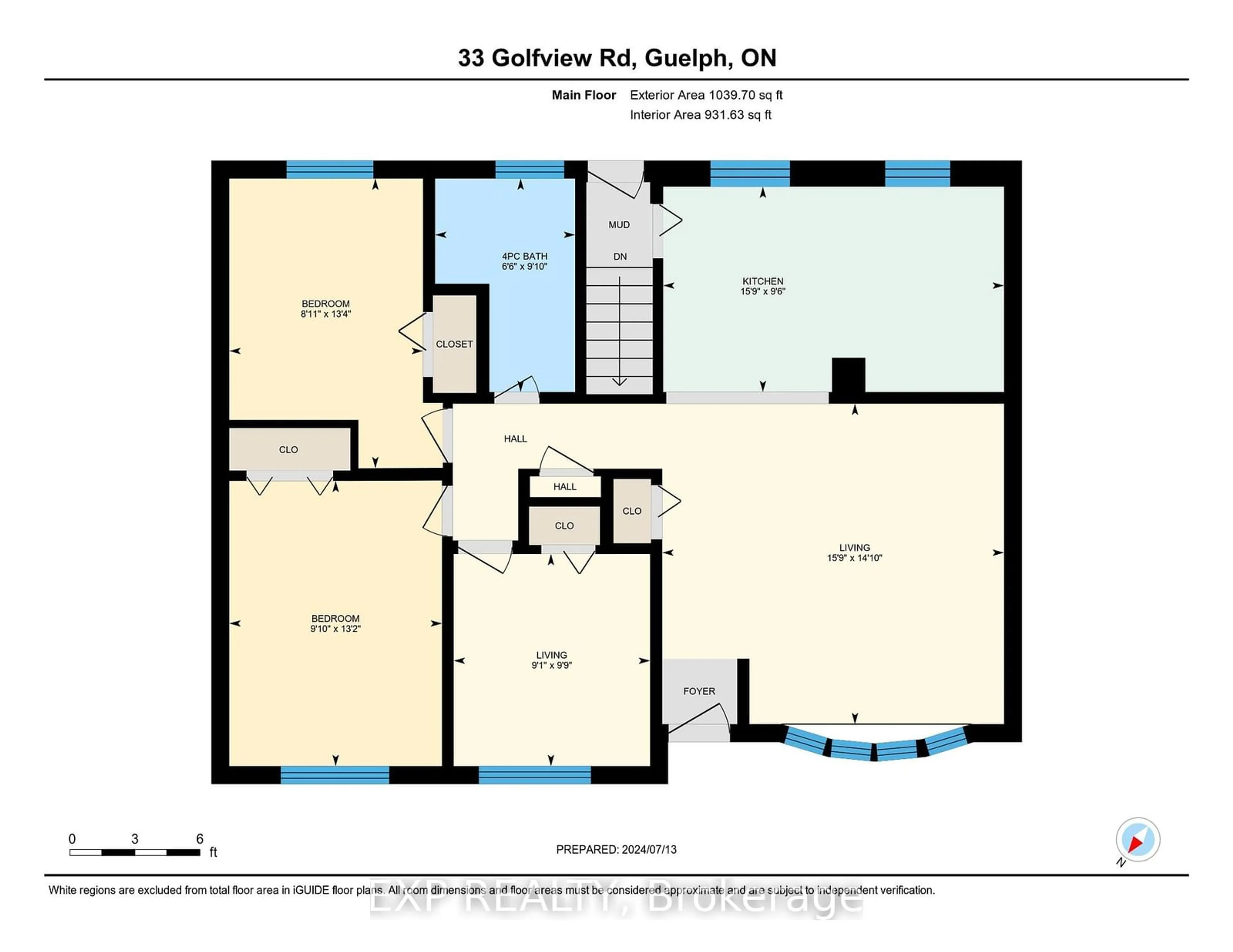 Floor plan for 33 Golfview Rd, Guelph Ontario N1E 1A5