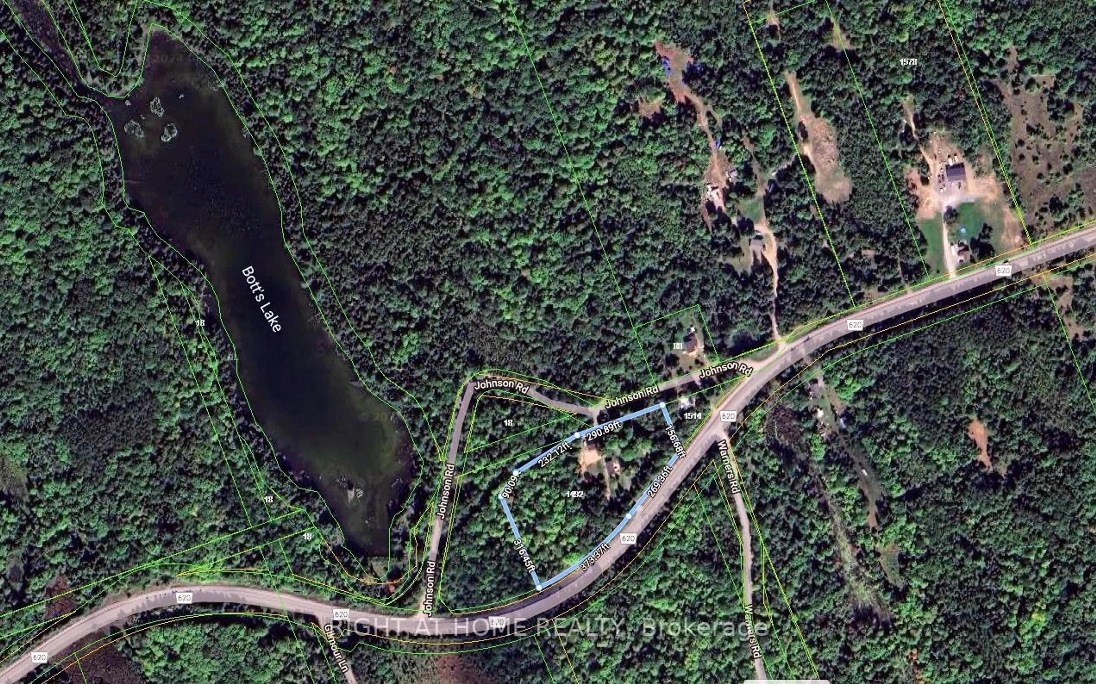 Picture of a map for 1492 County Rd 620 Rd, North Kawartha Ontario K0L 1A0