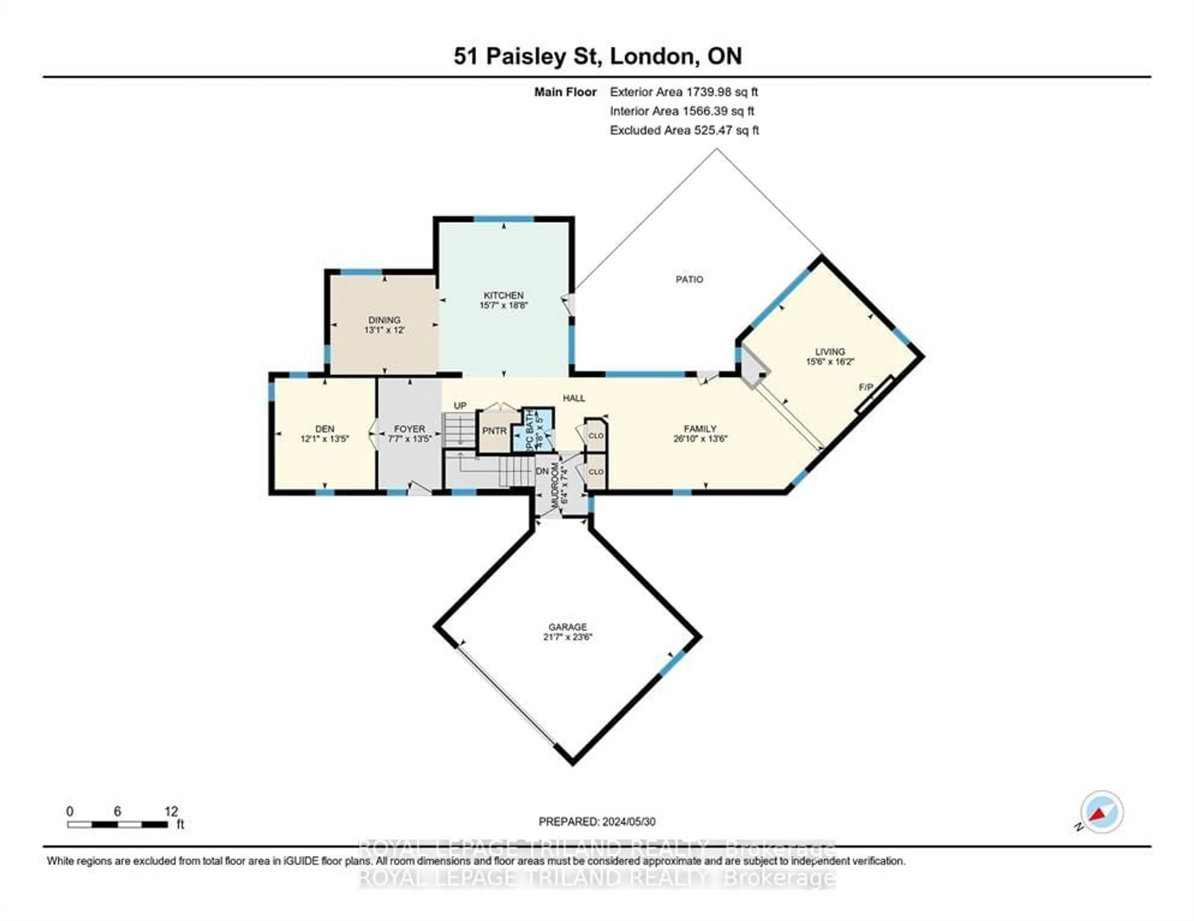 Floor plan for 51 Paisley St, London Ontario N5X 3H9