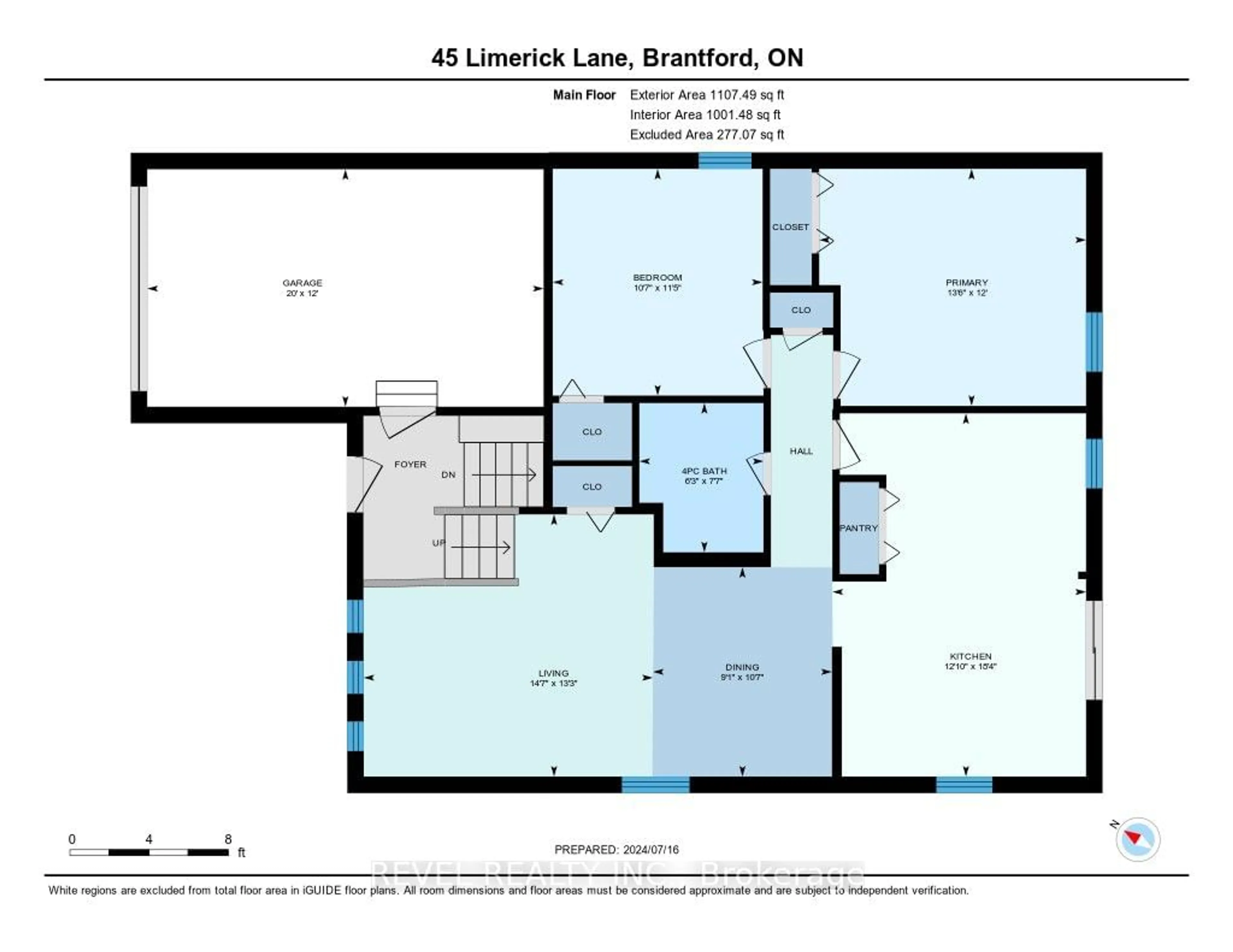 Floor plan for 45 Limerick Lane, Brantford Ontario N3T 6L3