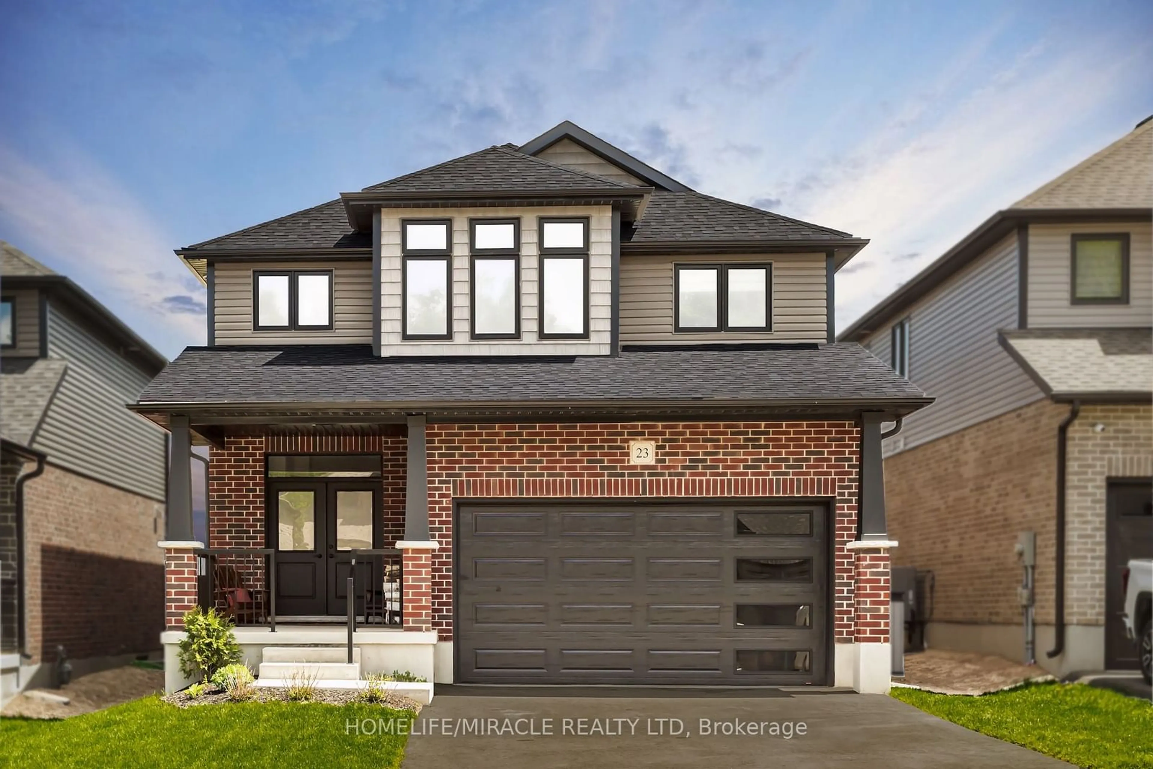 Home with brick exterior material for 23 Tindall Cres, East Luther Grand Valley Ontario L9W 7R9