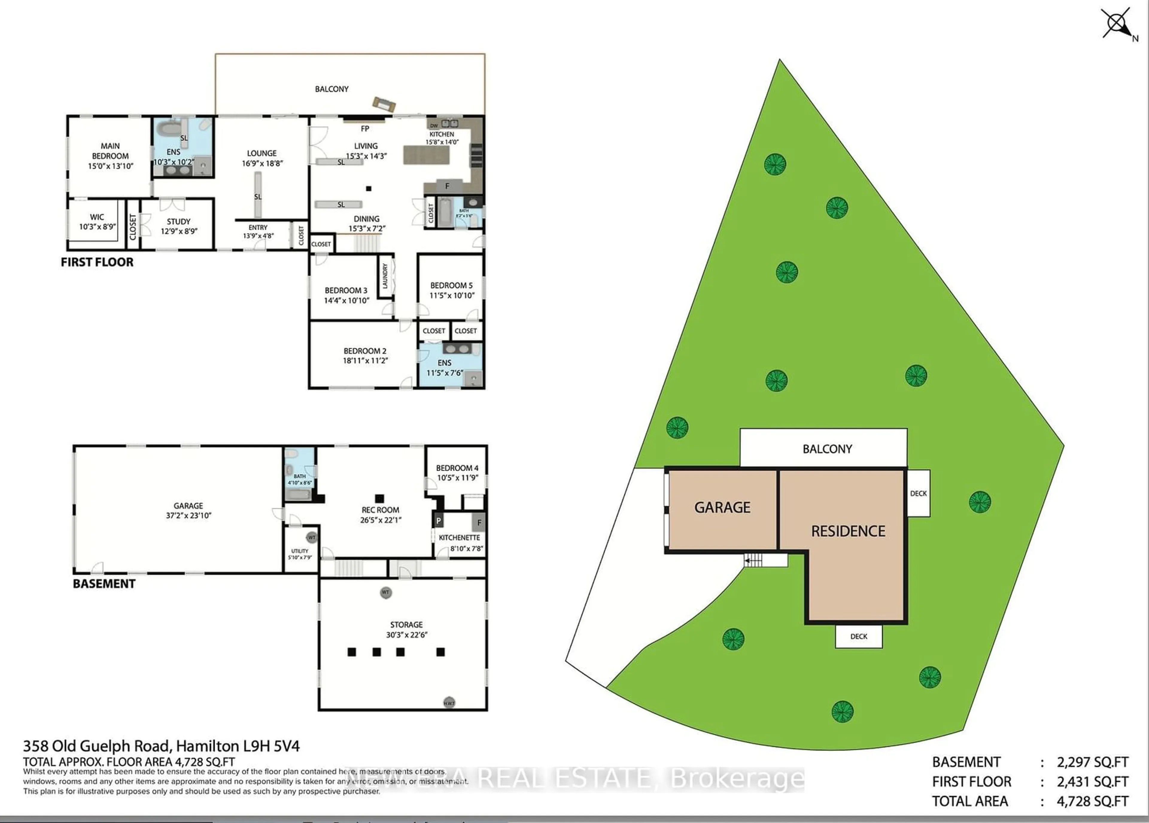 Floor plan for 358 Old Guelph Rd, Hamilton Ontario L9H 5V4