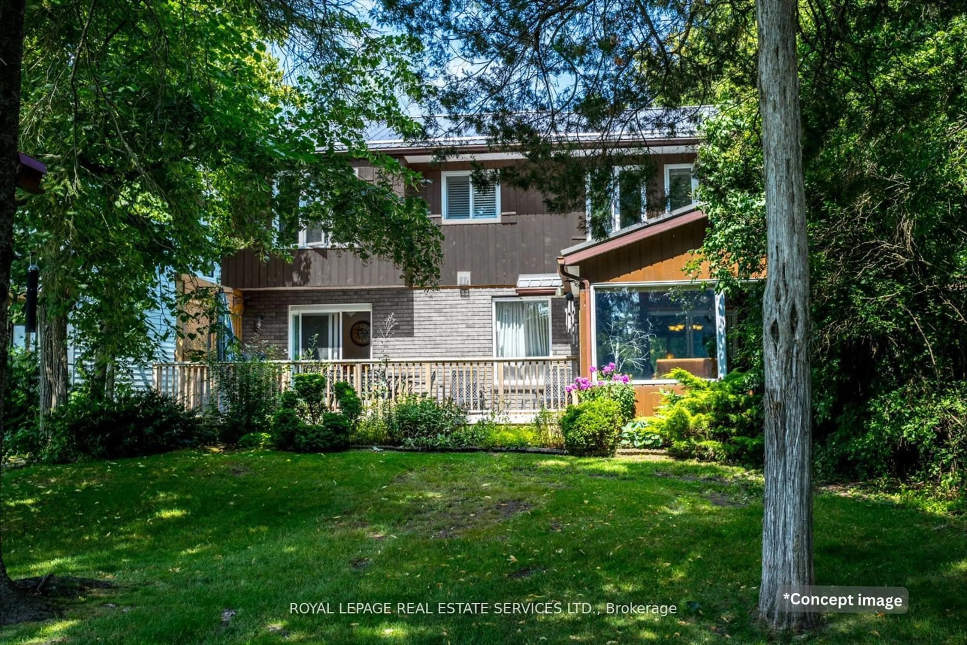 Frontside or backside of a home for 91 Riverside Dr, Kawartha Lakes Ontario K0M 1A0