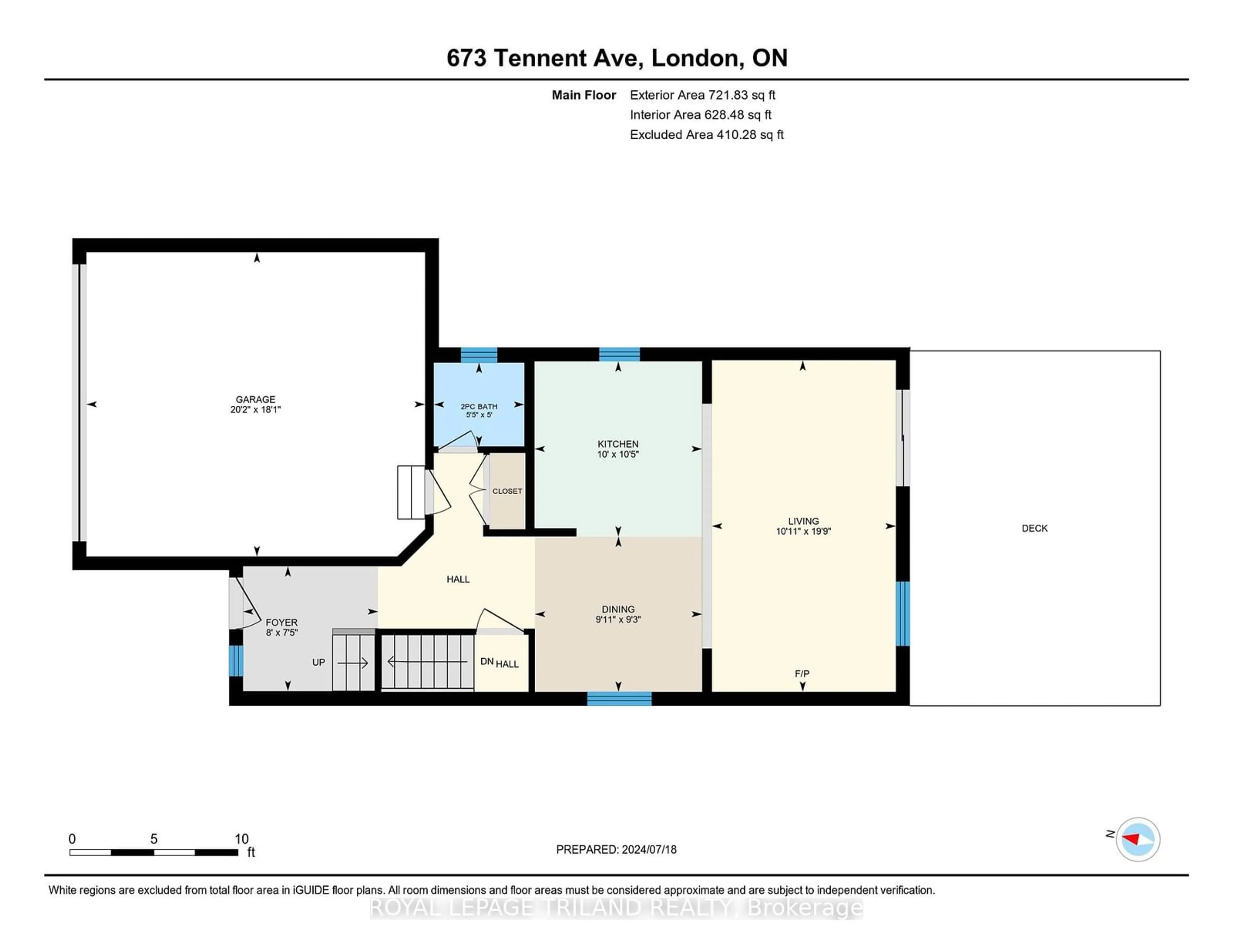 Floor plan for 673 Tennent Ave, London Ontario N5X 1L6
