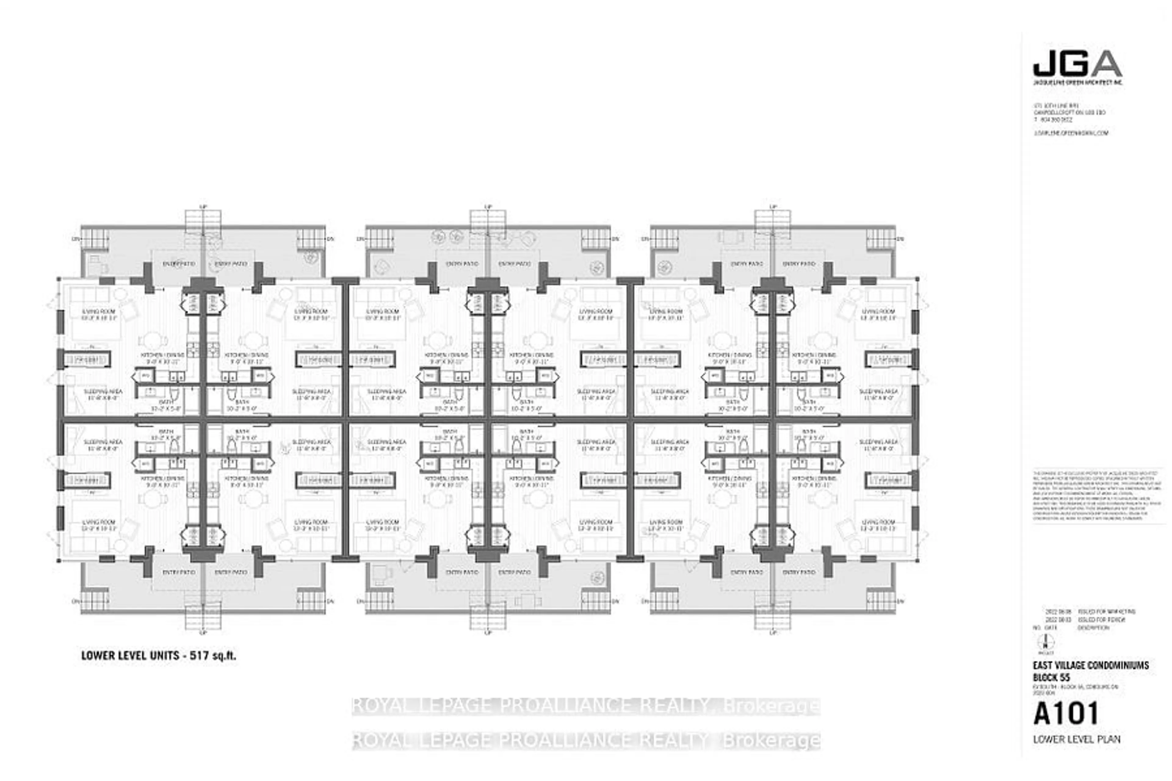 Floor plan for Blk 59 Joseph Gale St #109, Cobourg Ontario K9A 1K8