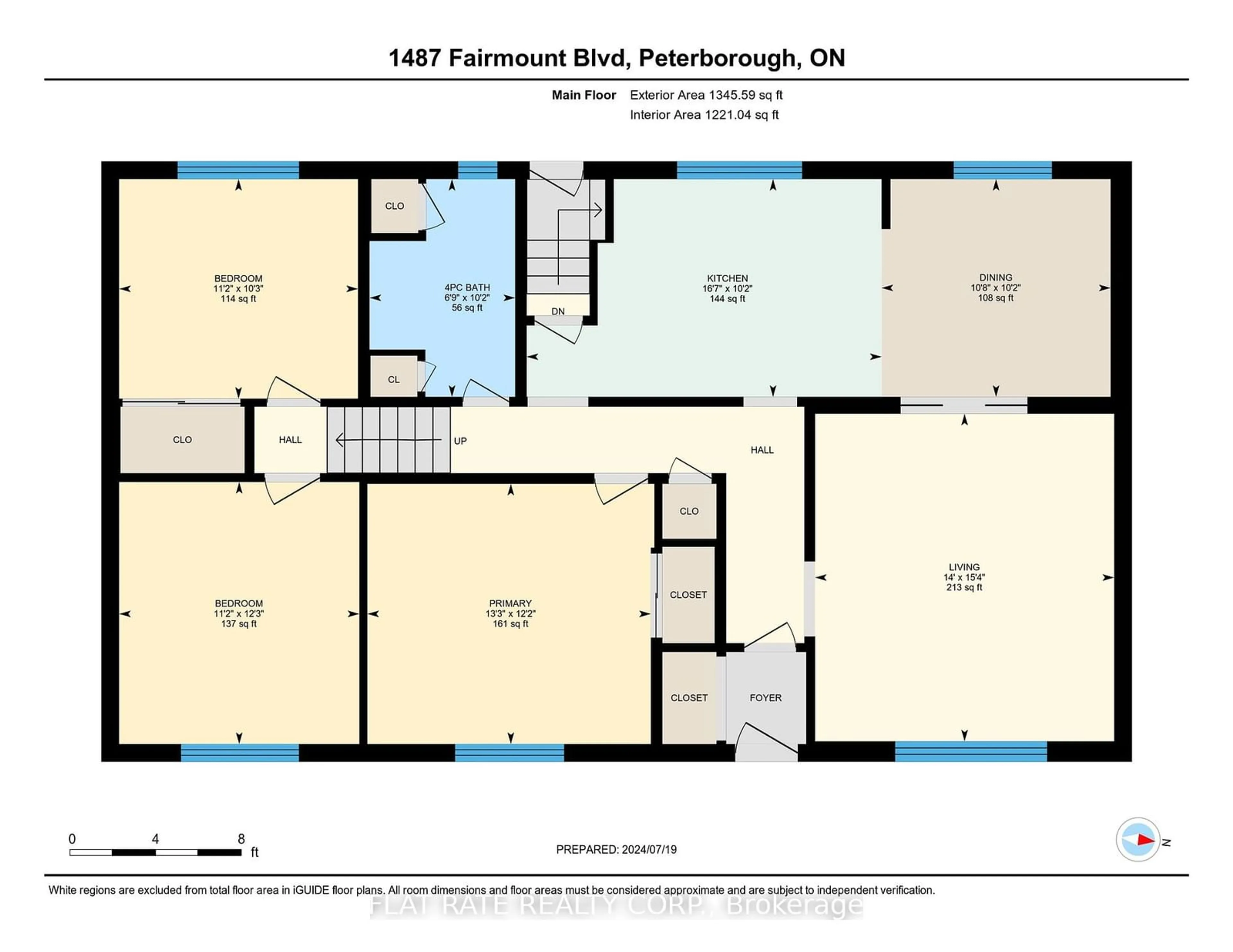 Floor plan for 1487 FAIRMOUNT Blvd, Peterborough Ontario K9J 6S7