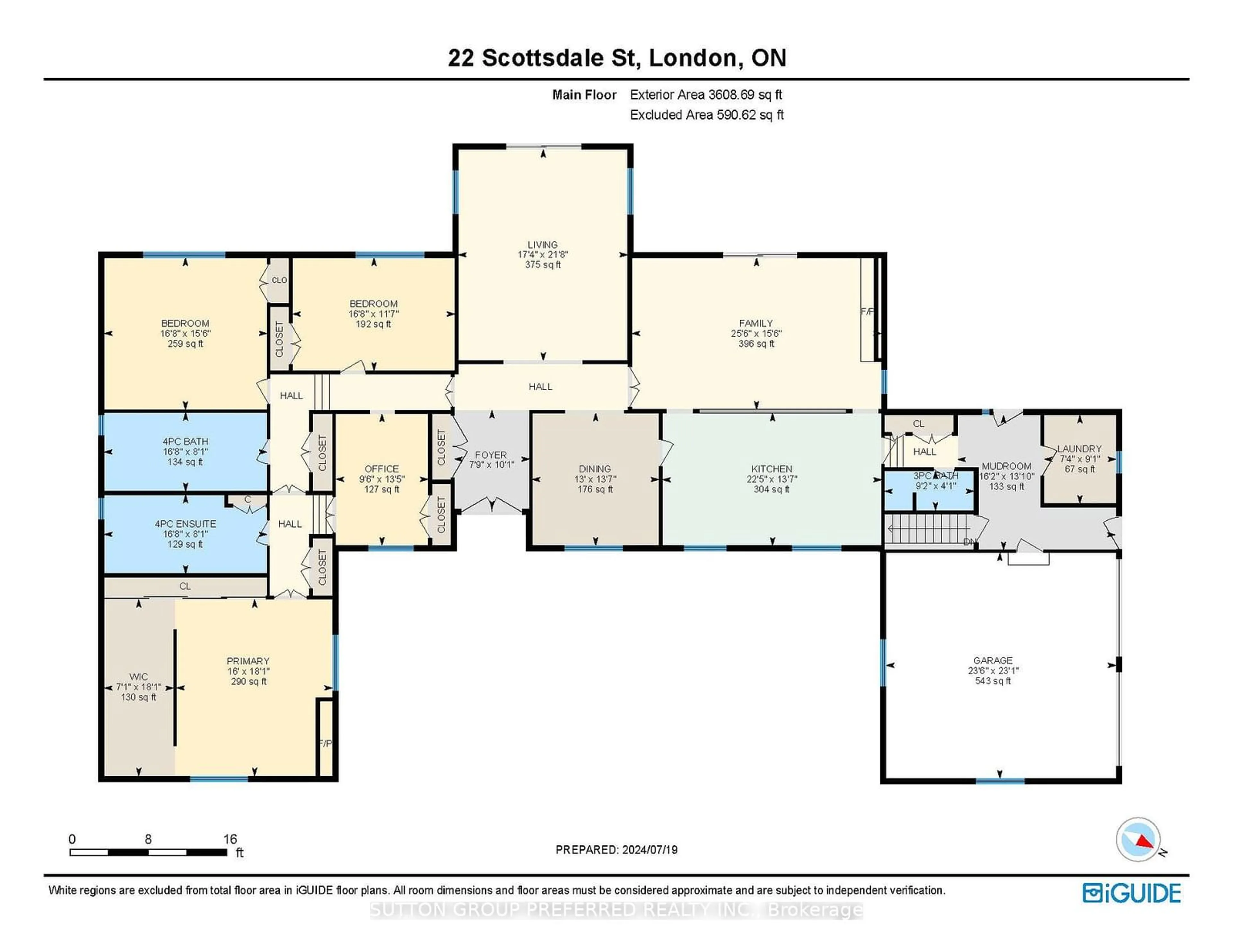 Floor plan for 22 Scottsdale St, London Ontario N6P 1E5