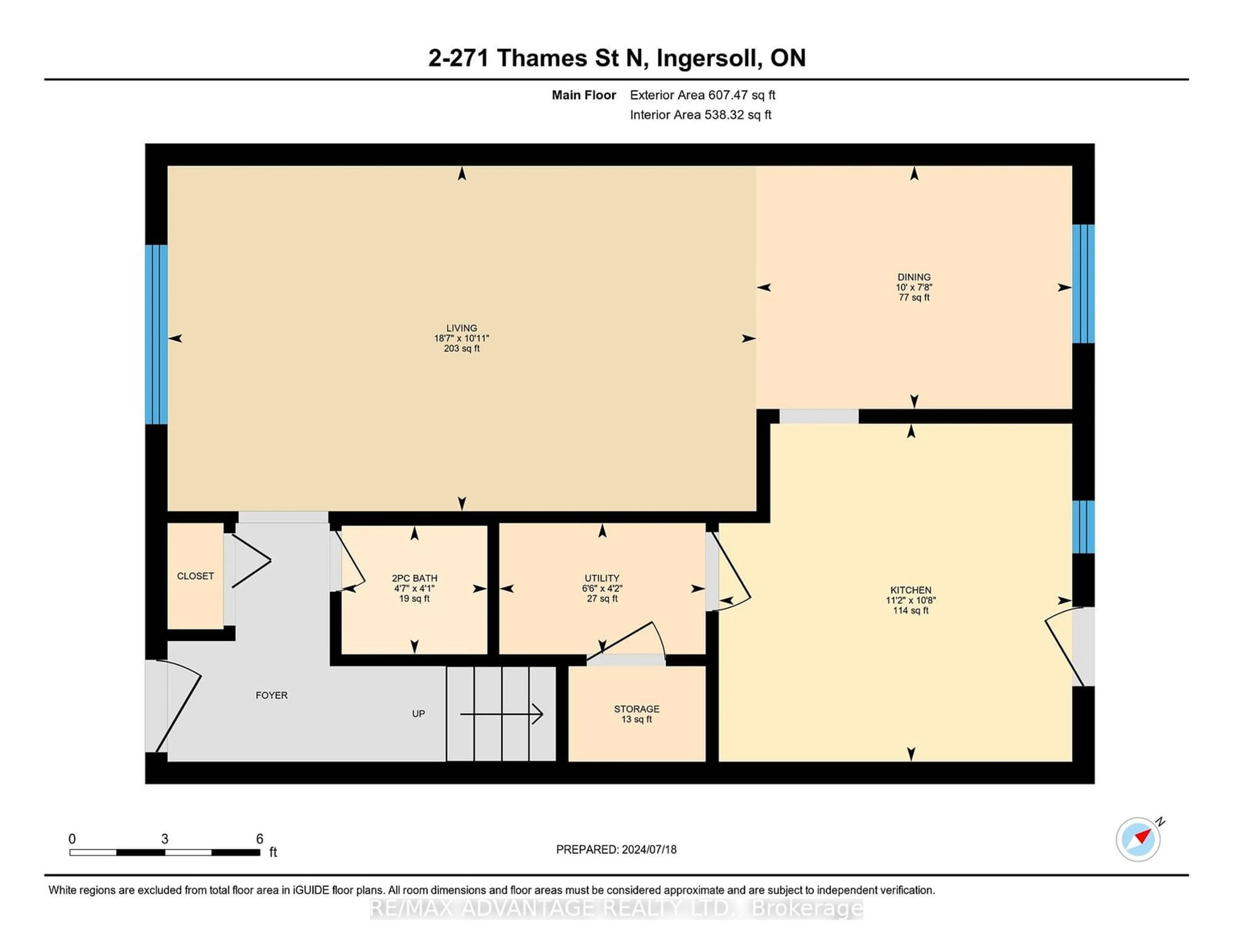 Floor plan for 271 Thames St #2, Ingersoll Ontario N5C 3E4