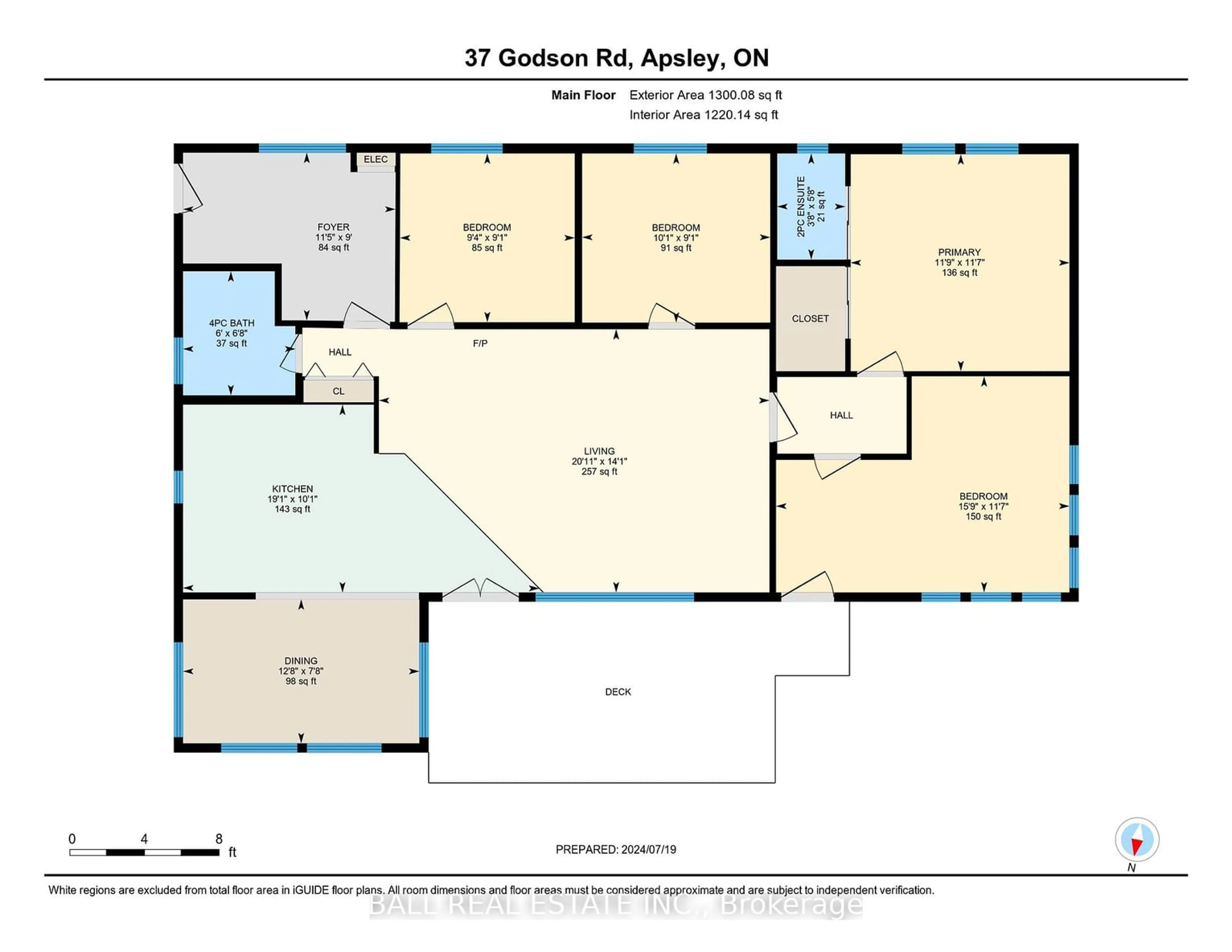 Floor plan for 37 Godson Rd, North Kawartha Ontario K0L 1A0