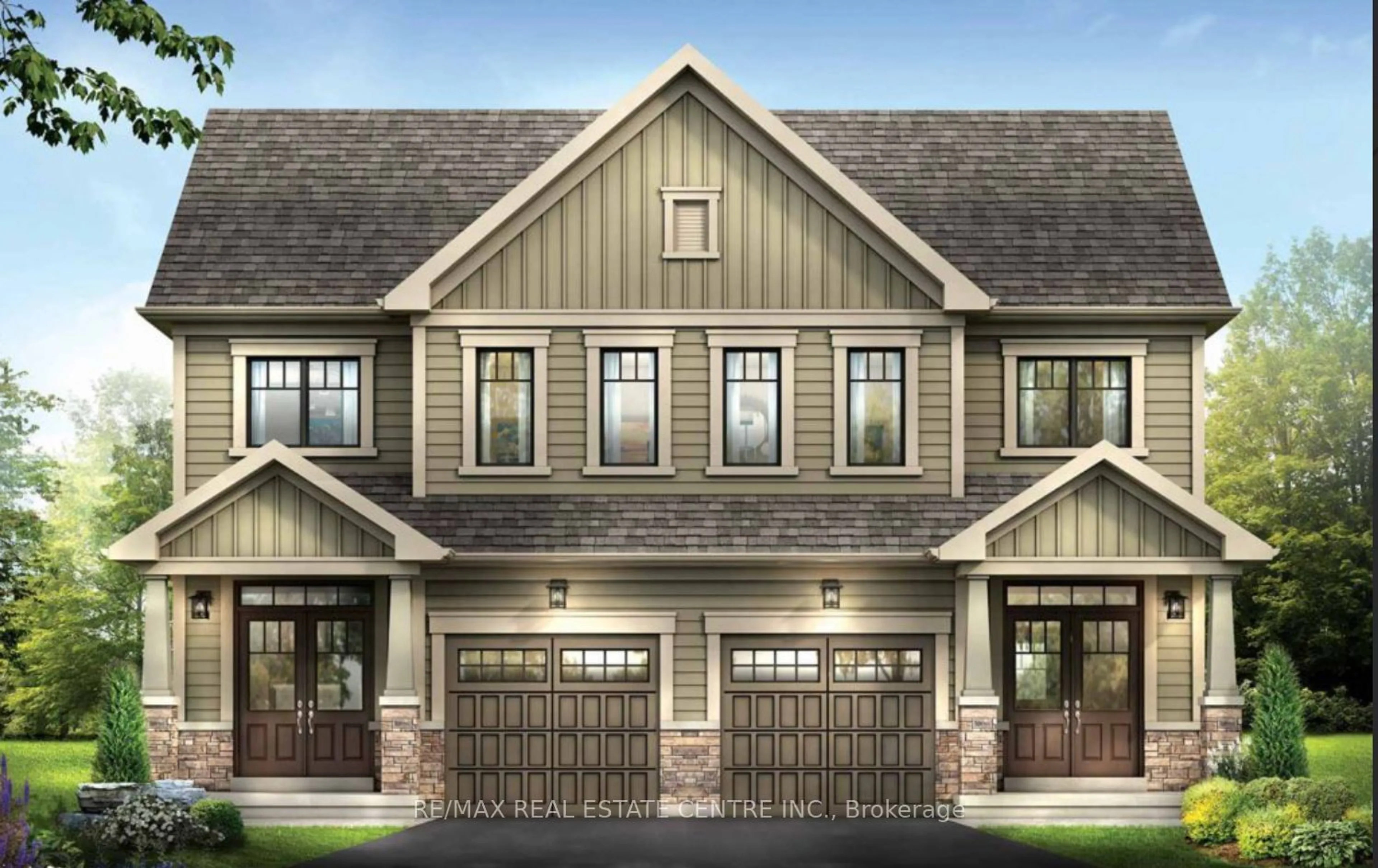 Home with brick exterior material for Lot129R Dain City Phase 2, Welland Ontario L3B 5K5