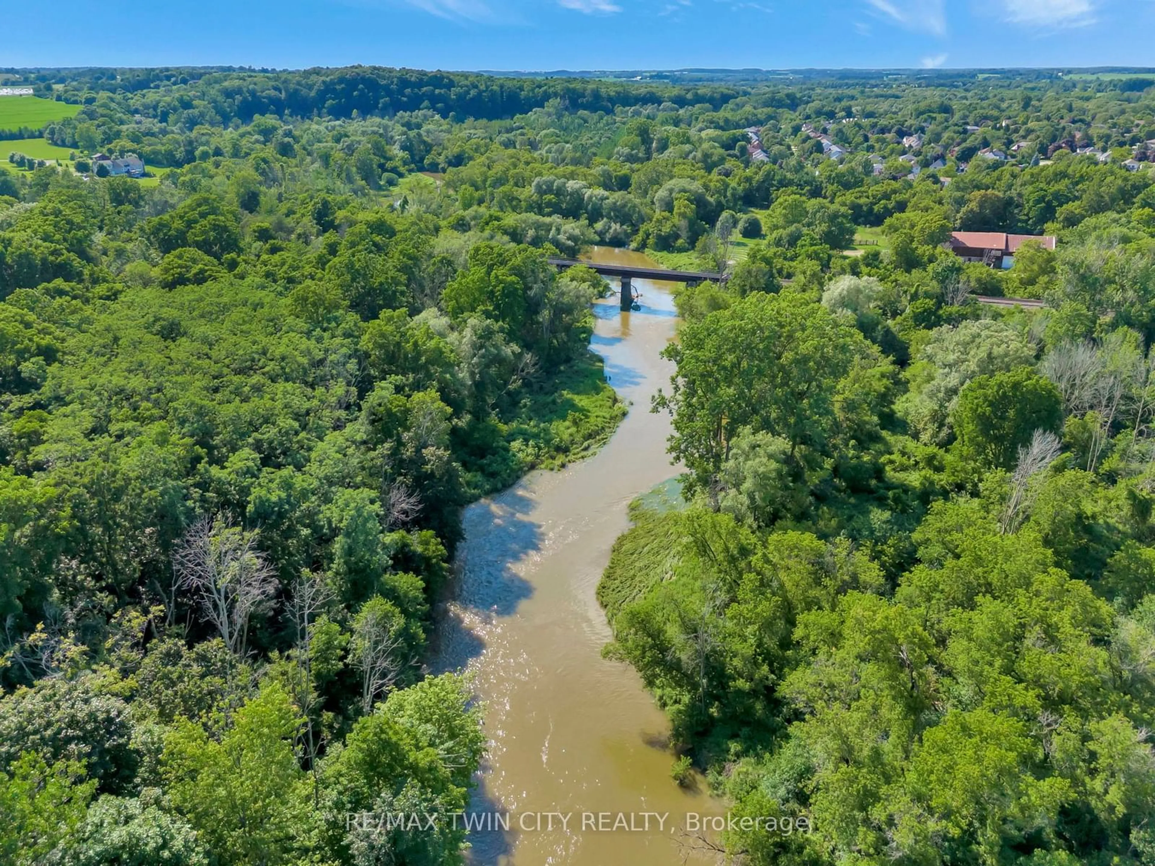 A pic from outside/outdoor area/front of a property/back of a property/a pic from drone, water/lake/river/ocean view for 50 Bute St #13, North Dumfries Ontario N0B 1E0