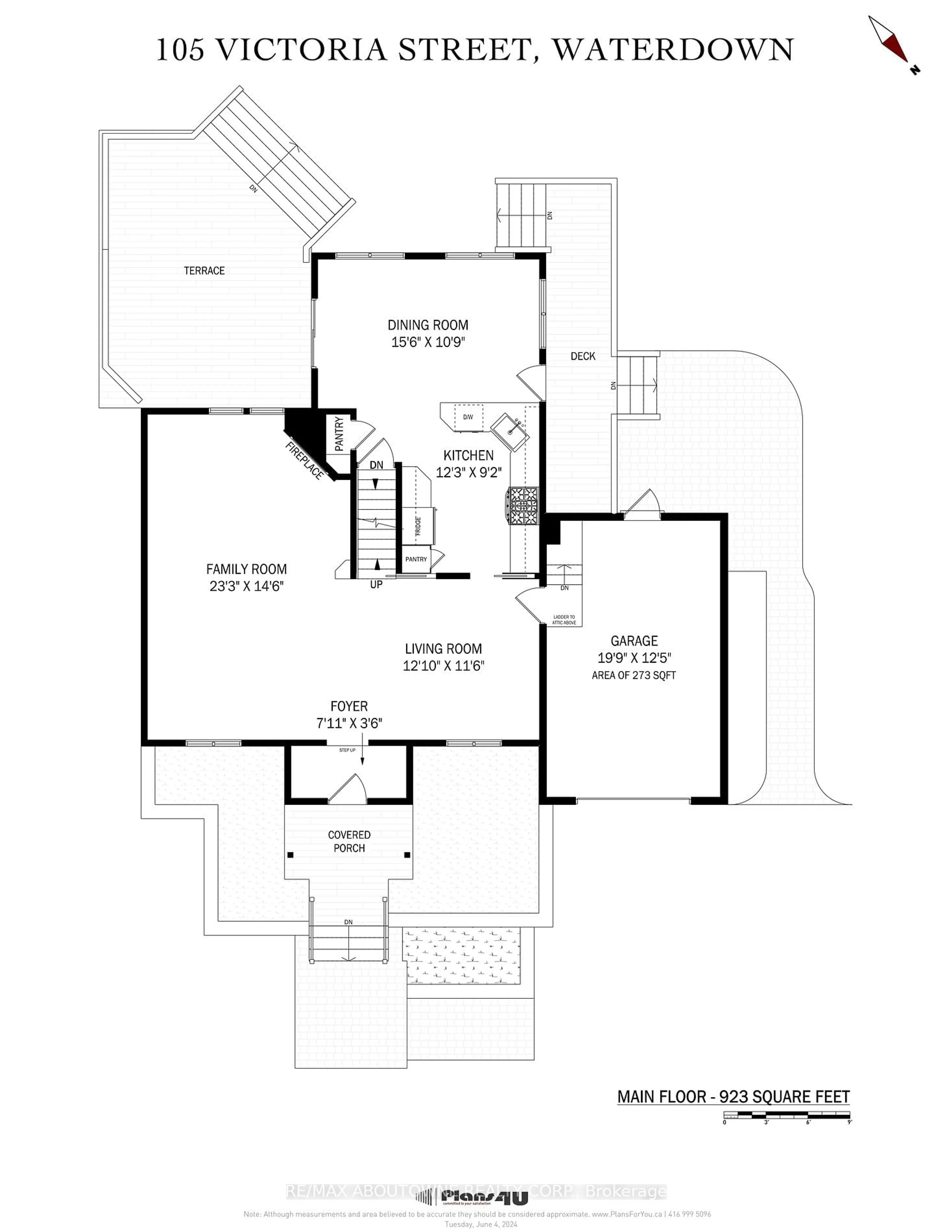 Floor plan for 105 Victoria St, Hamilton Ontario L0R 2H0