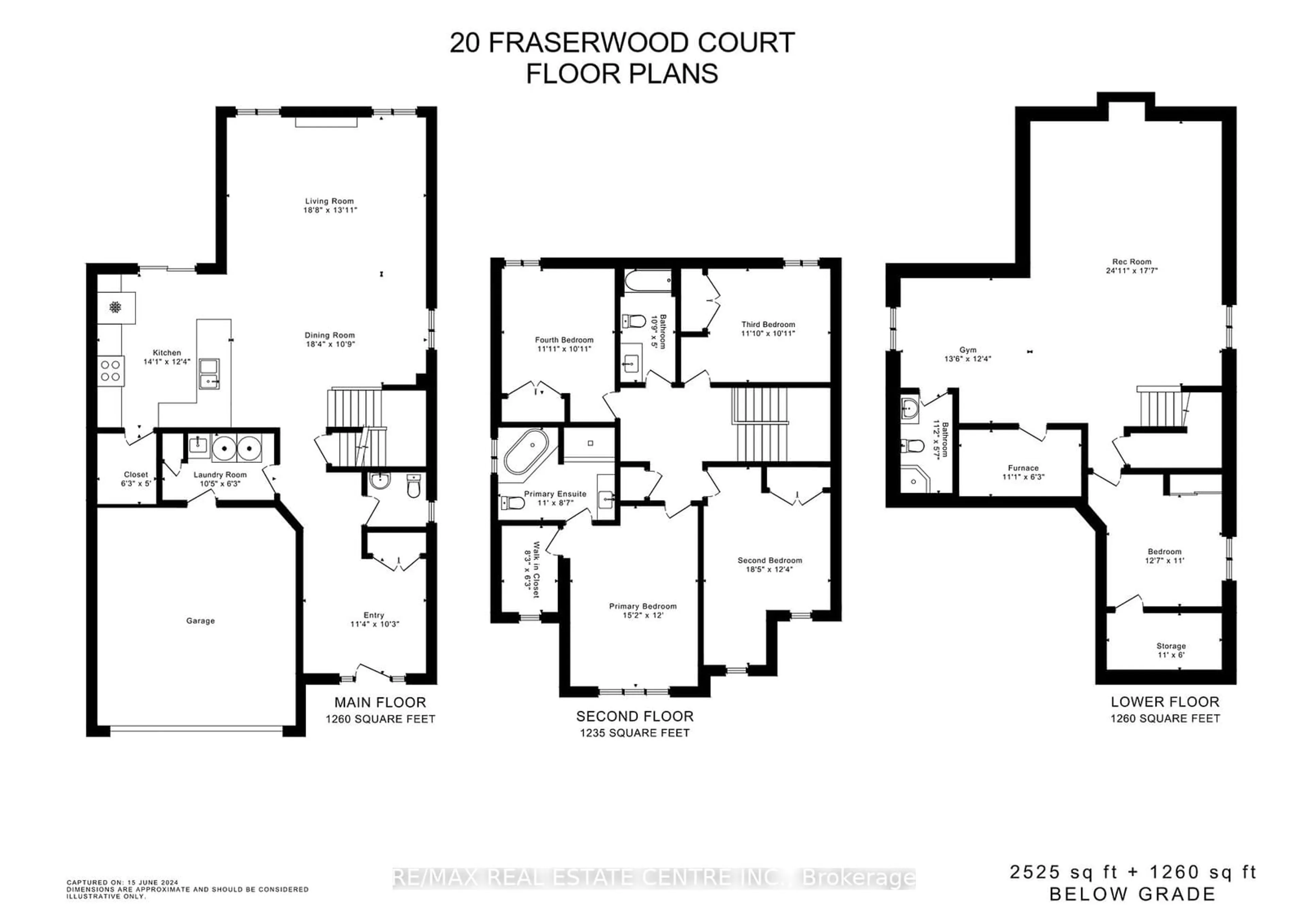 Floor plan for 20 Fraserwood Crt, Waterloo Ontario N1S 5B6