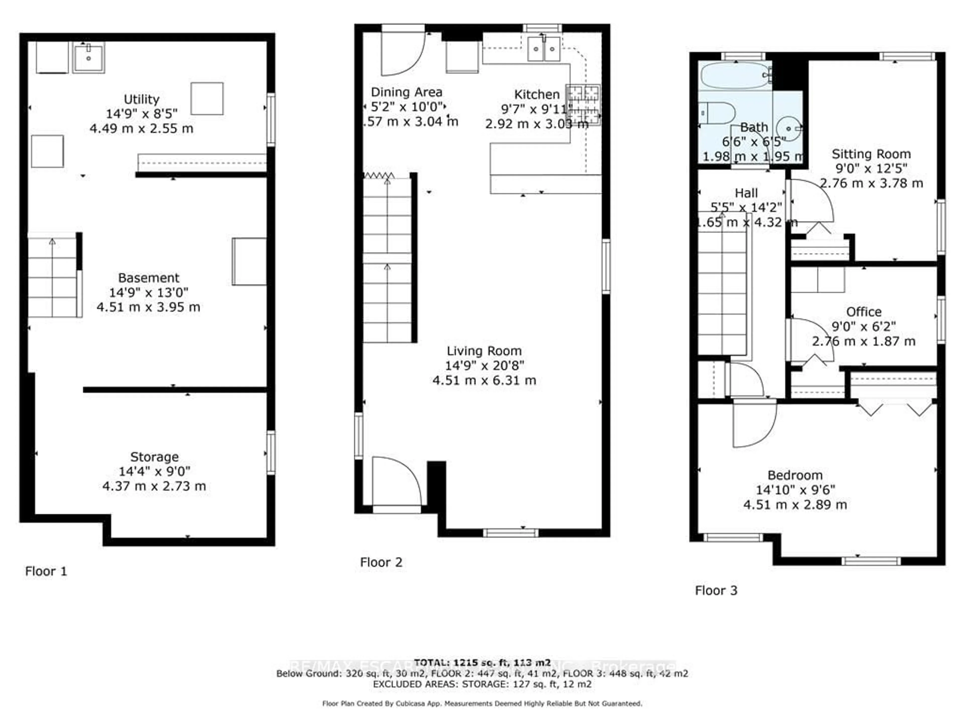 Floor plan for 146 CUMBERLAND Ave, Hamilton Ontario L8M 1Z4