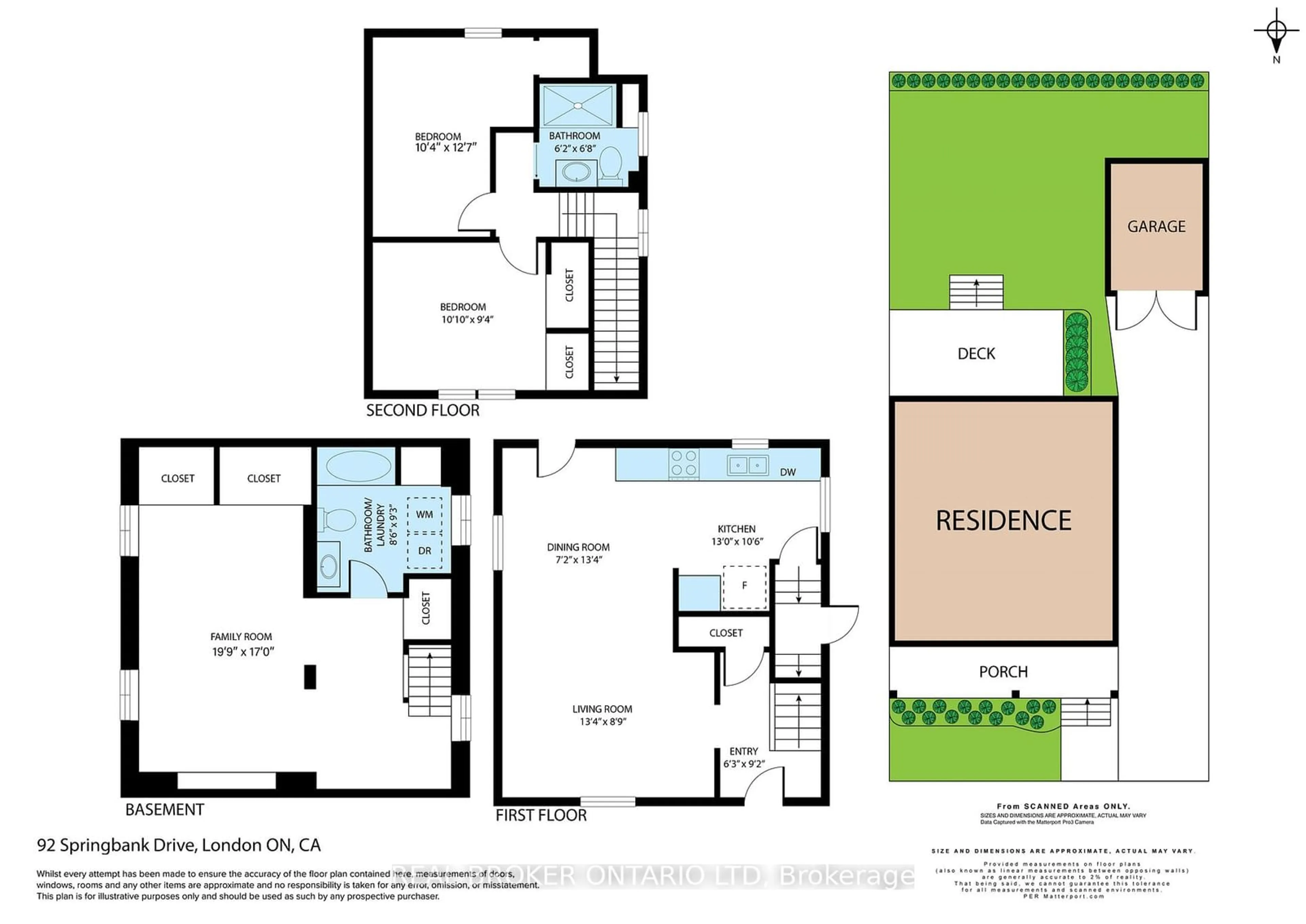 Floor plan for 92 Springbank Dr, London Ontario N6J 1E7