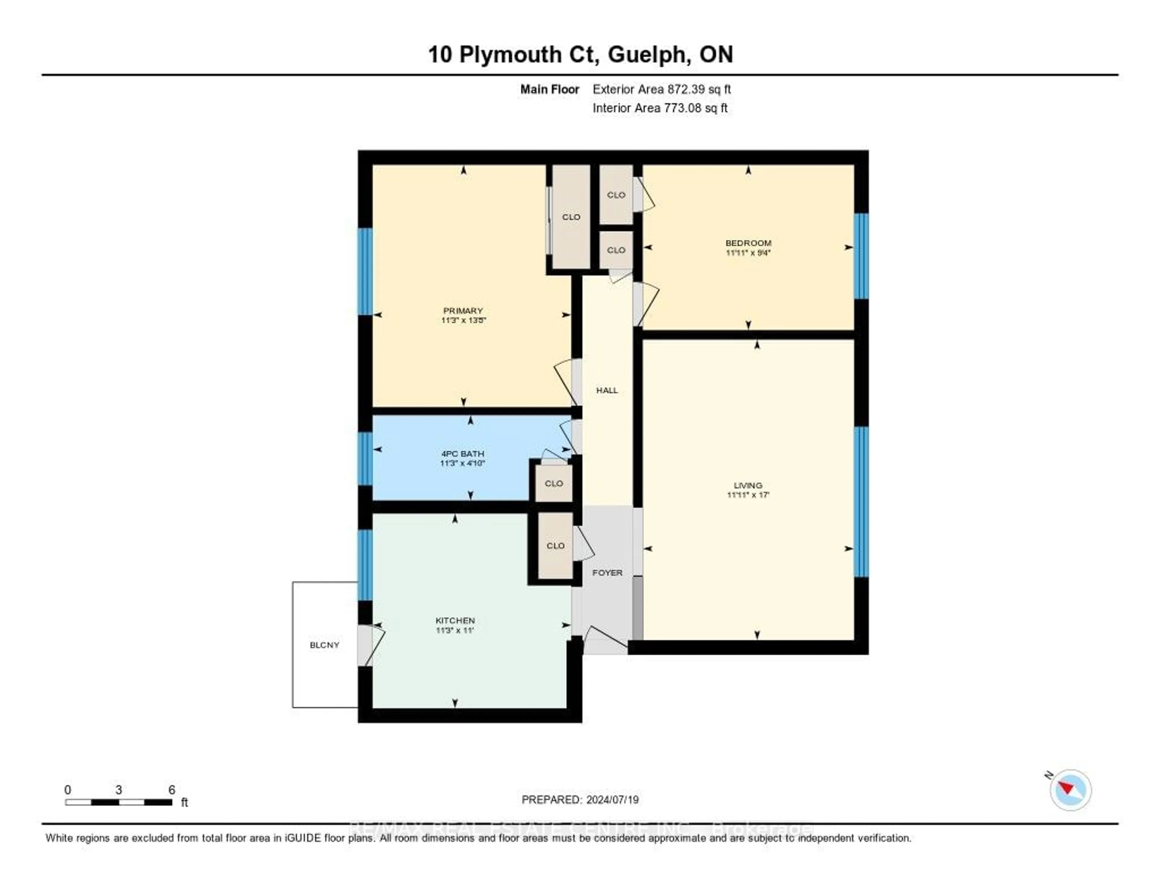 Floor plan for 10 Plymouth Crt, Guelph Ontario N1H 5W2