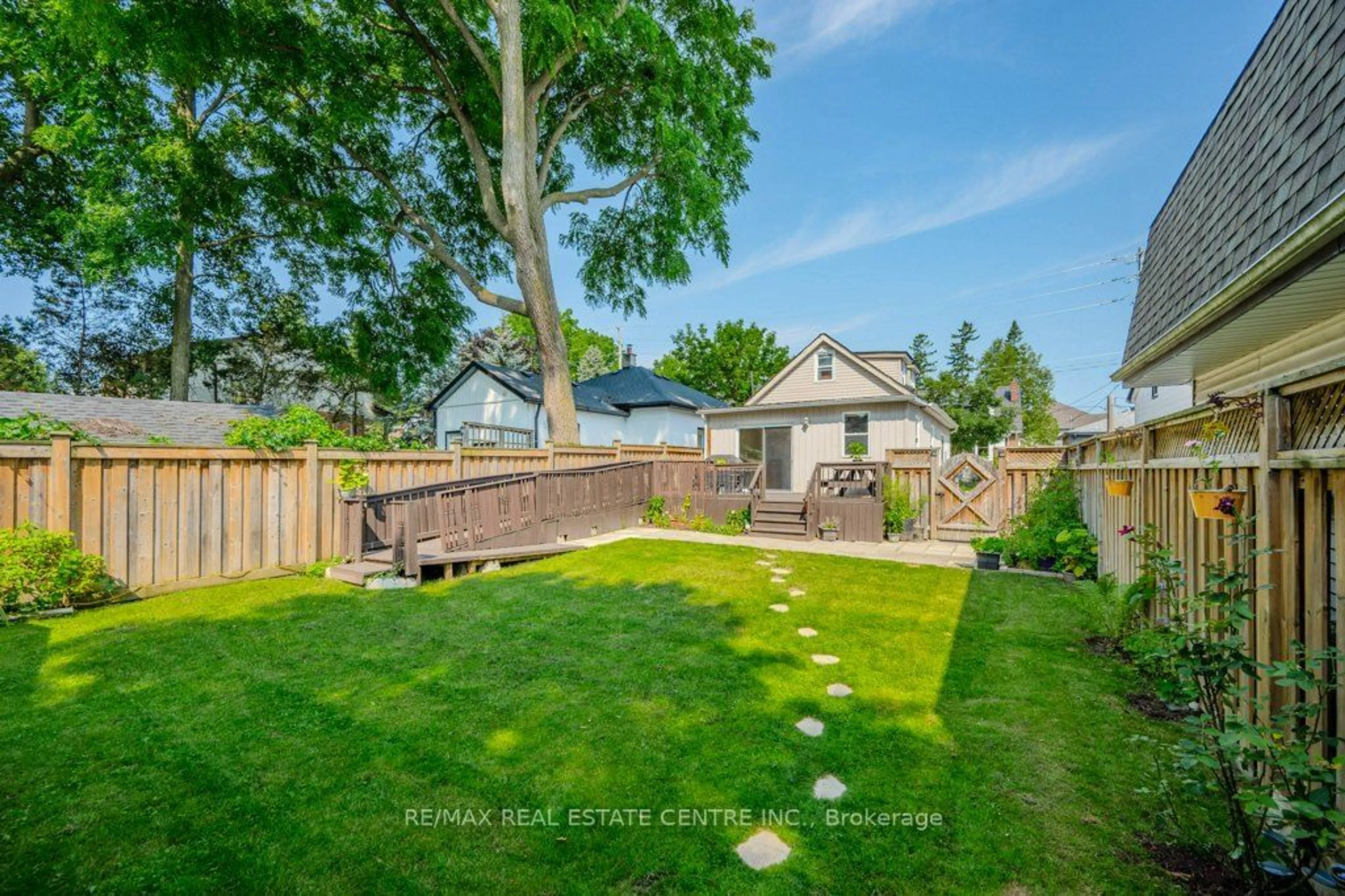 Fenced yard for 218 Suffolk St, Guelph Ontario N1H 2J9