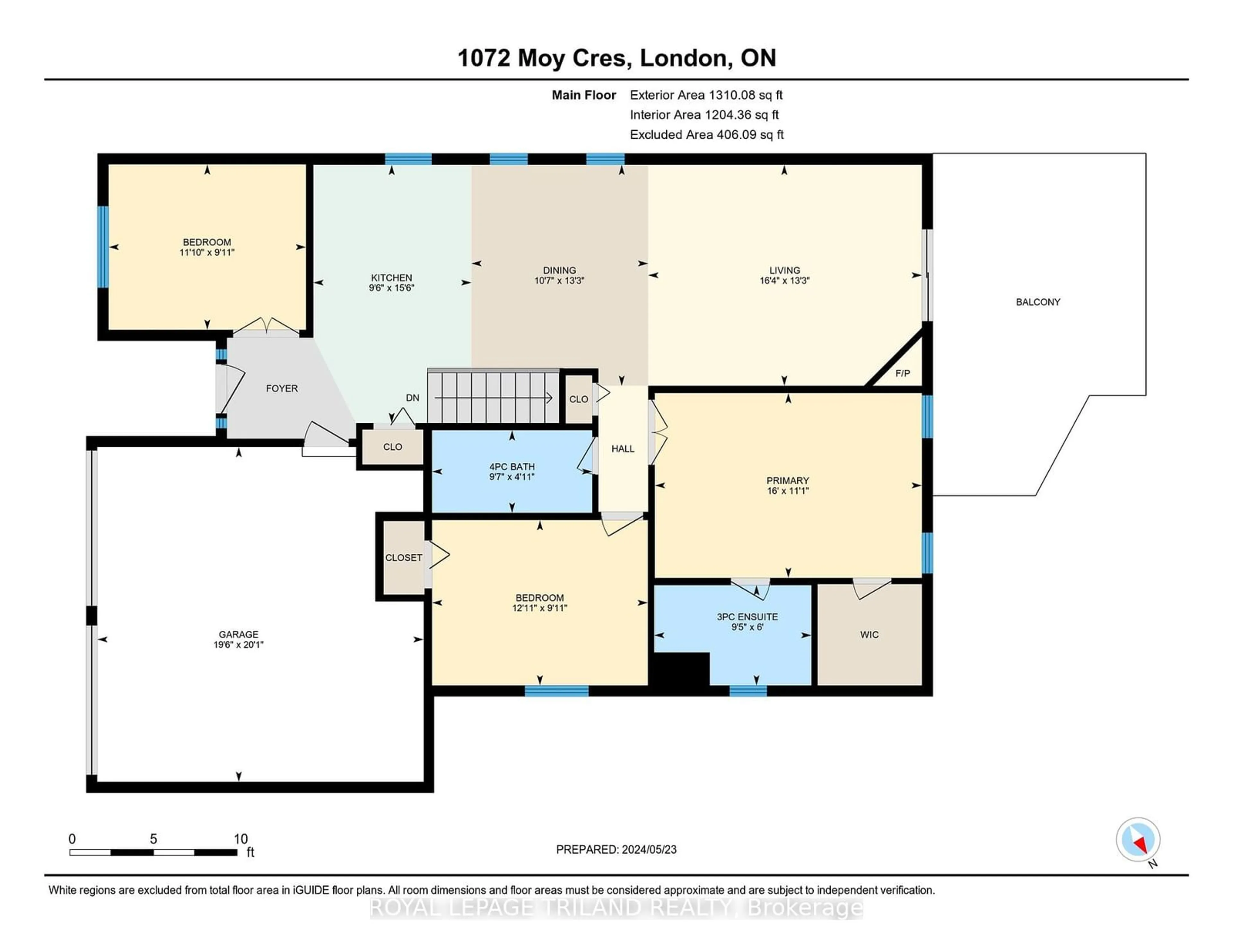 Floor plan for 1062 Moy Cres, London Ontario N6G 0B7