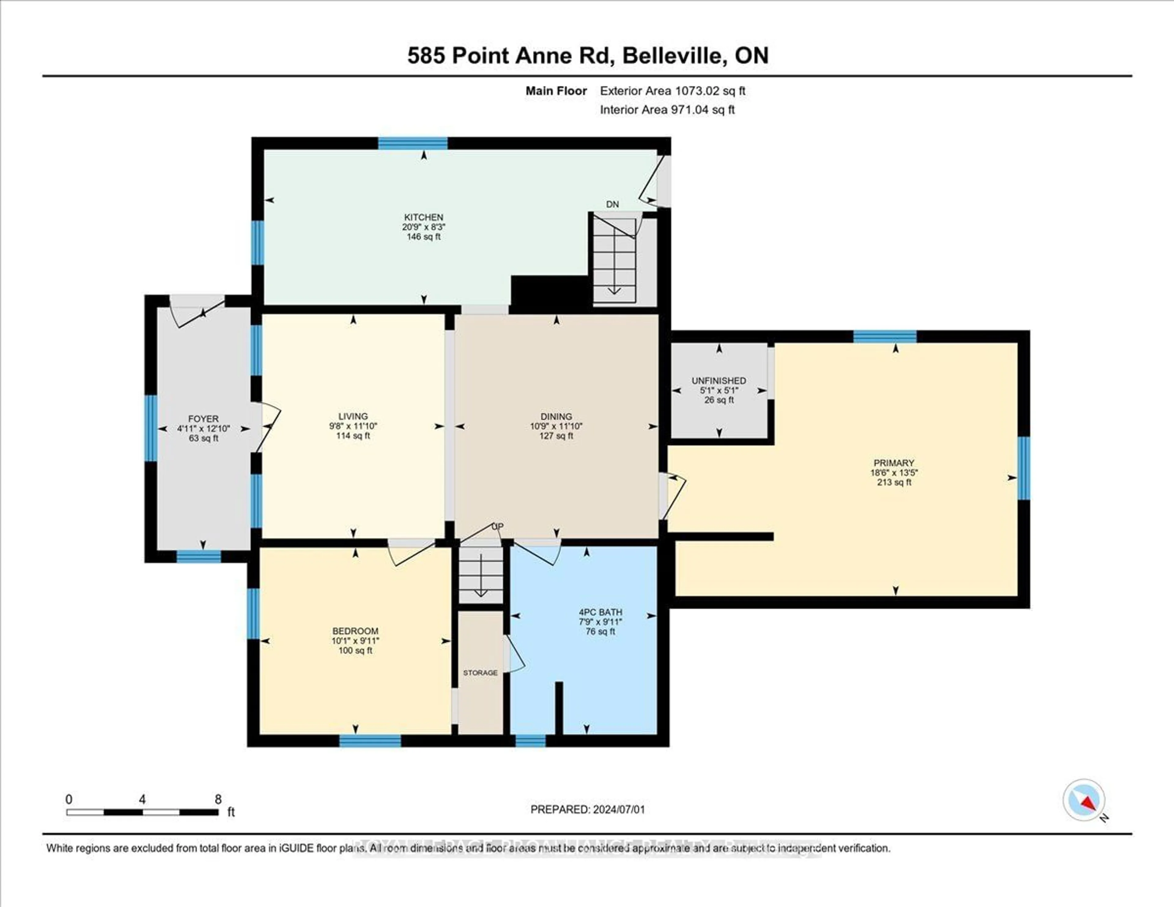 Floor plan for 585 Point Anne Rd, Belleville Ontario K8N 4Z4