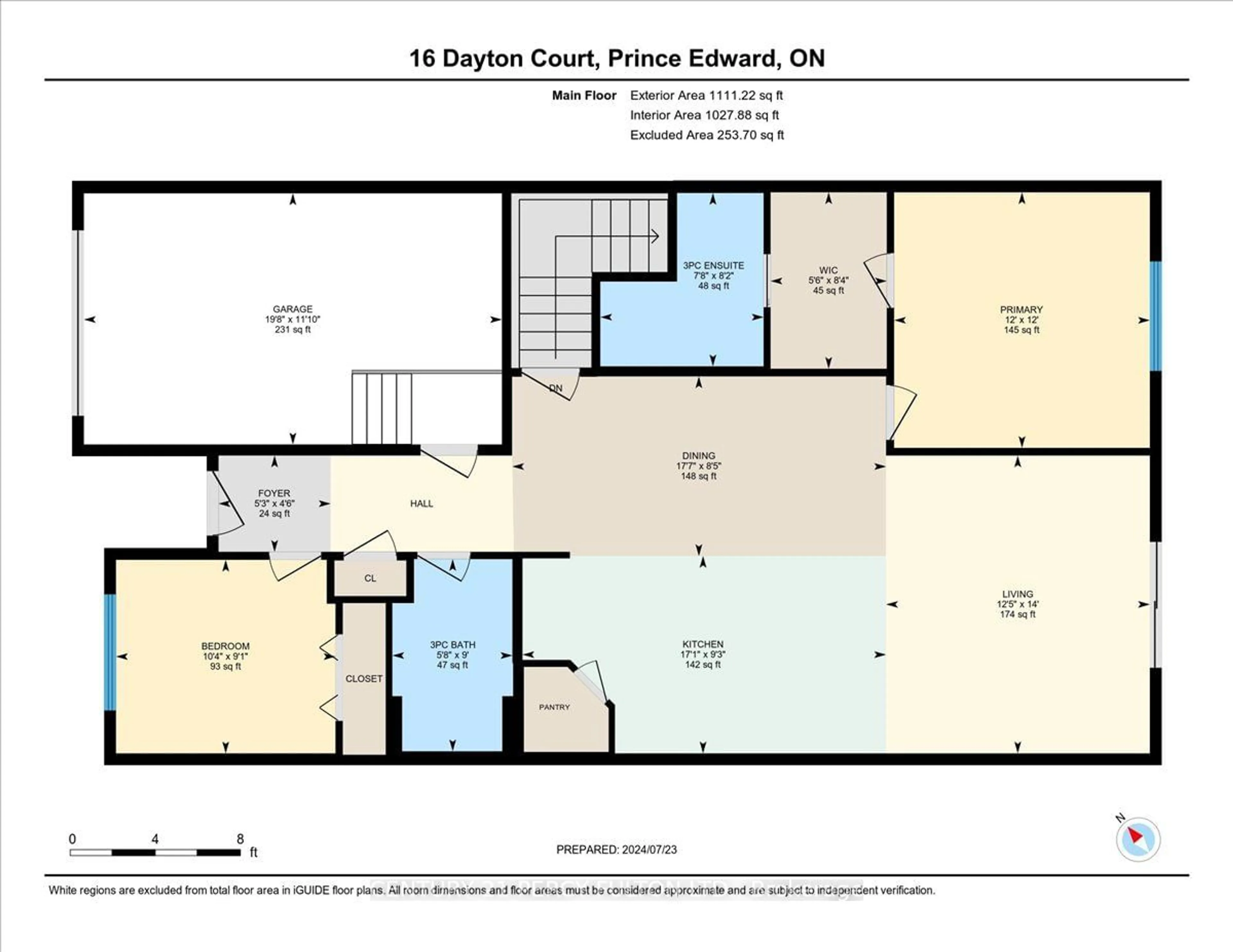 Floor plan for 16 Dayton Crt, Prince Edward County Ontario K0K 2T0
