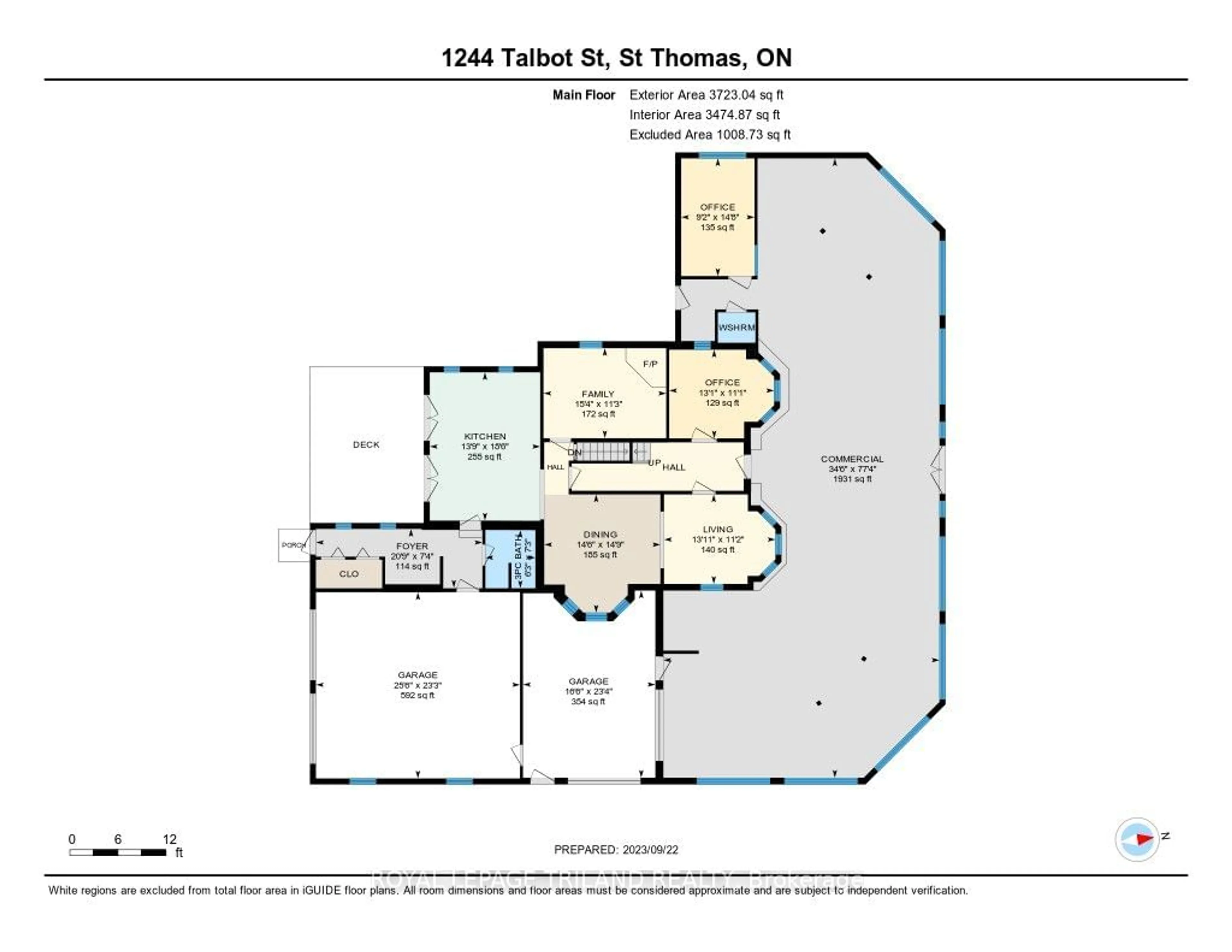 Floor plan for 1244 Talbot St, St. Thomas Ontario N5P 1G9