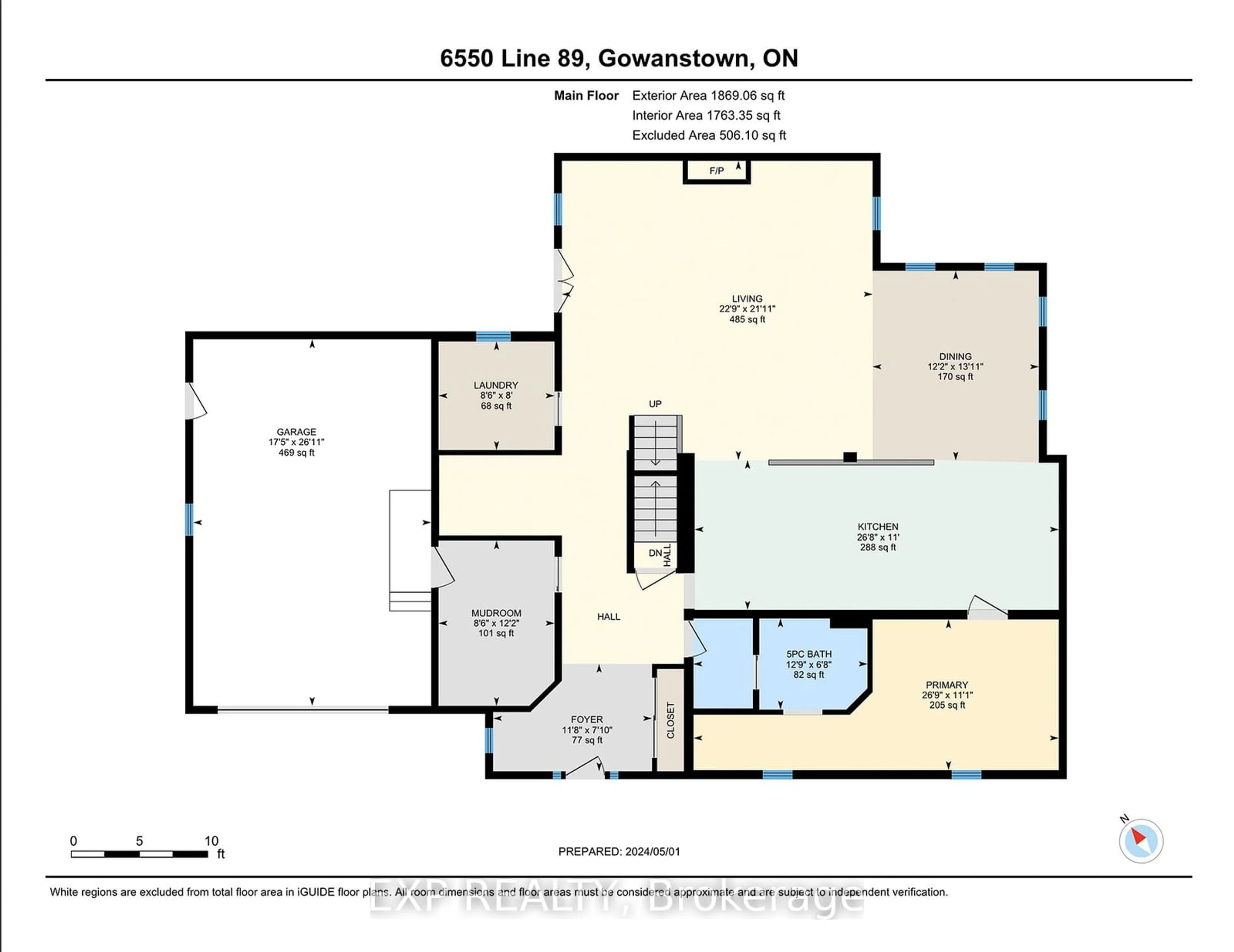 Floor plan for 6550 Line 89, North Perth Ontario N0G 1Y0
