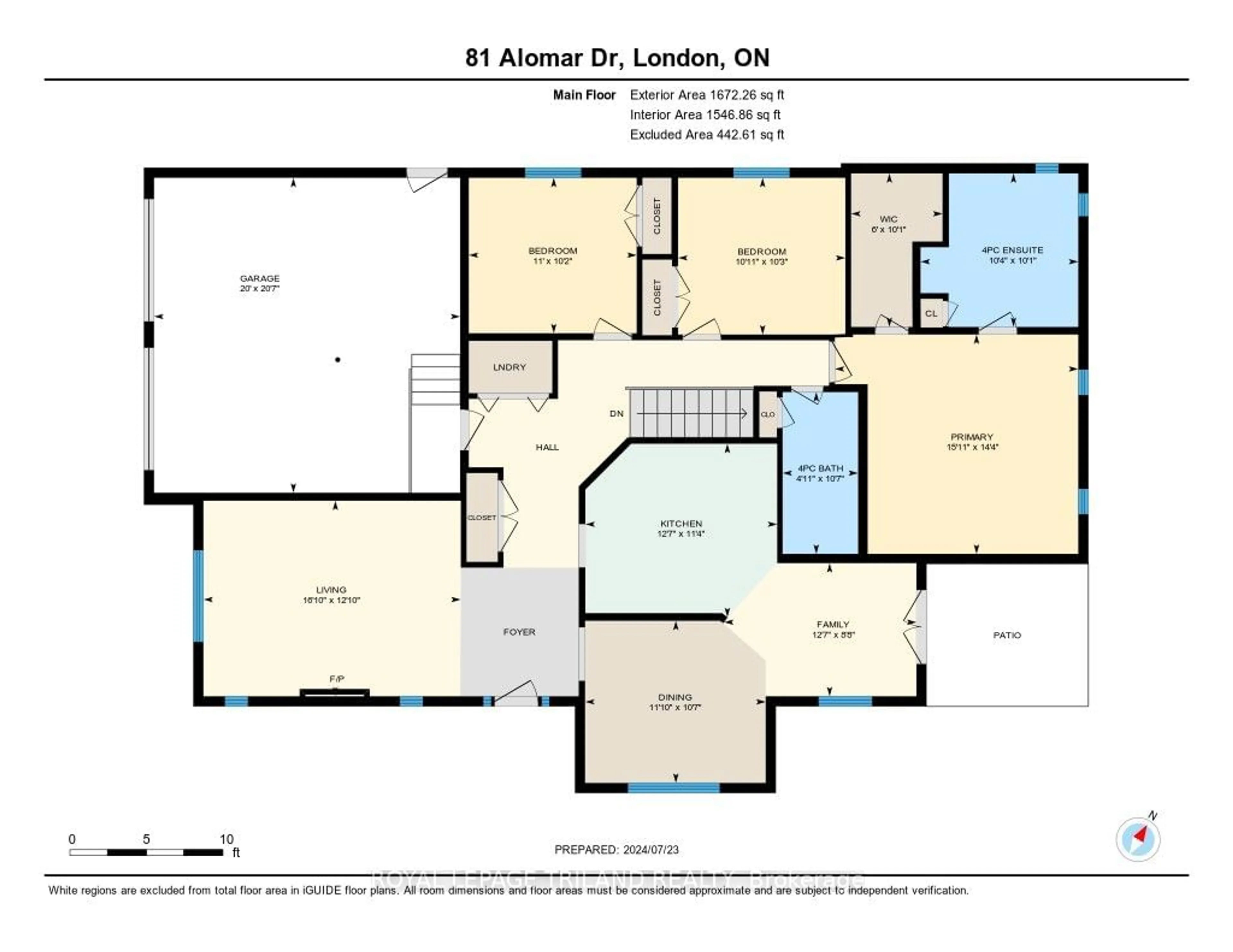 Floor plan for 81 Alomar Dr, London Ontario N6K 4X4