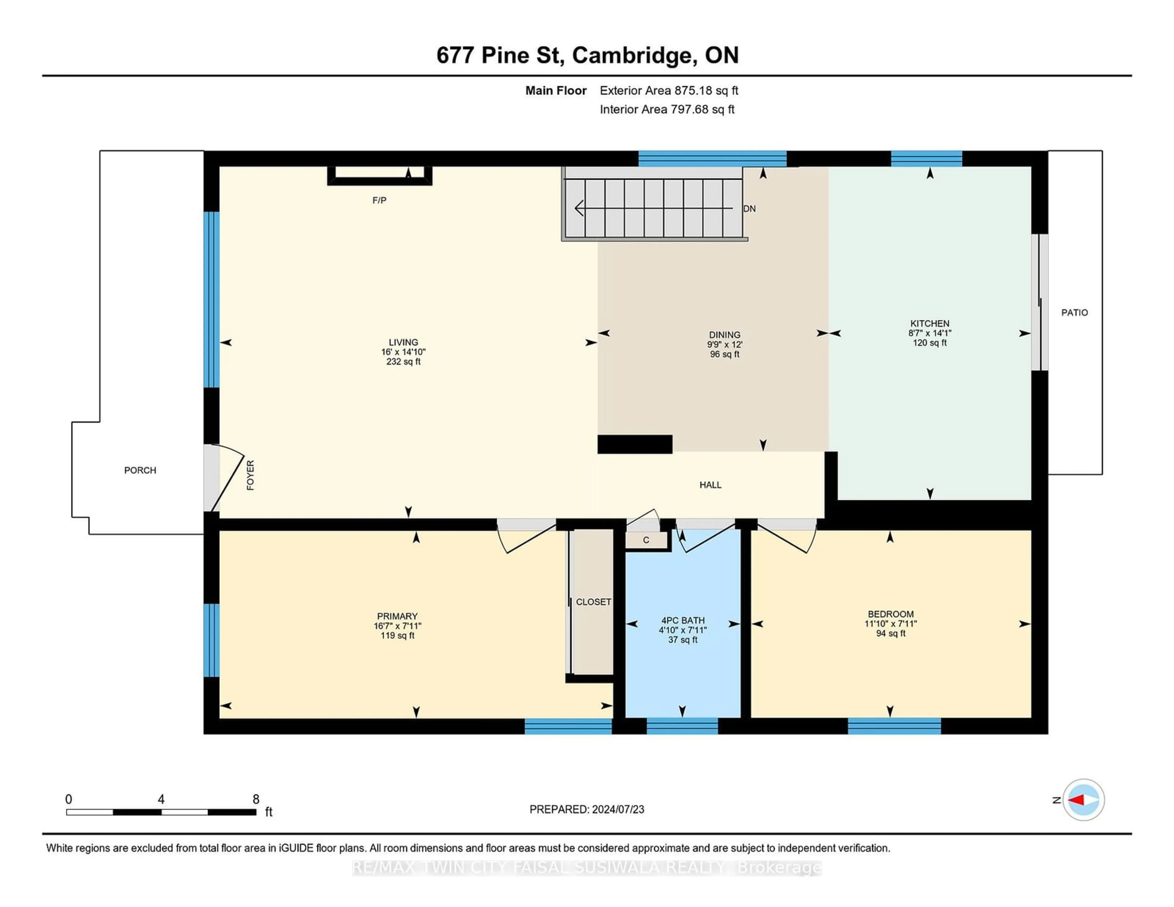 Floor plan for 677 Pine St, Cambridge Ontario N3H 2S7