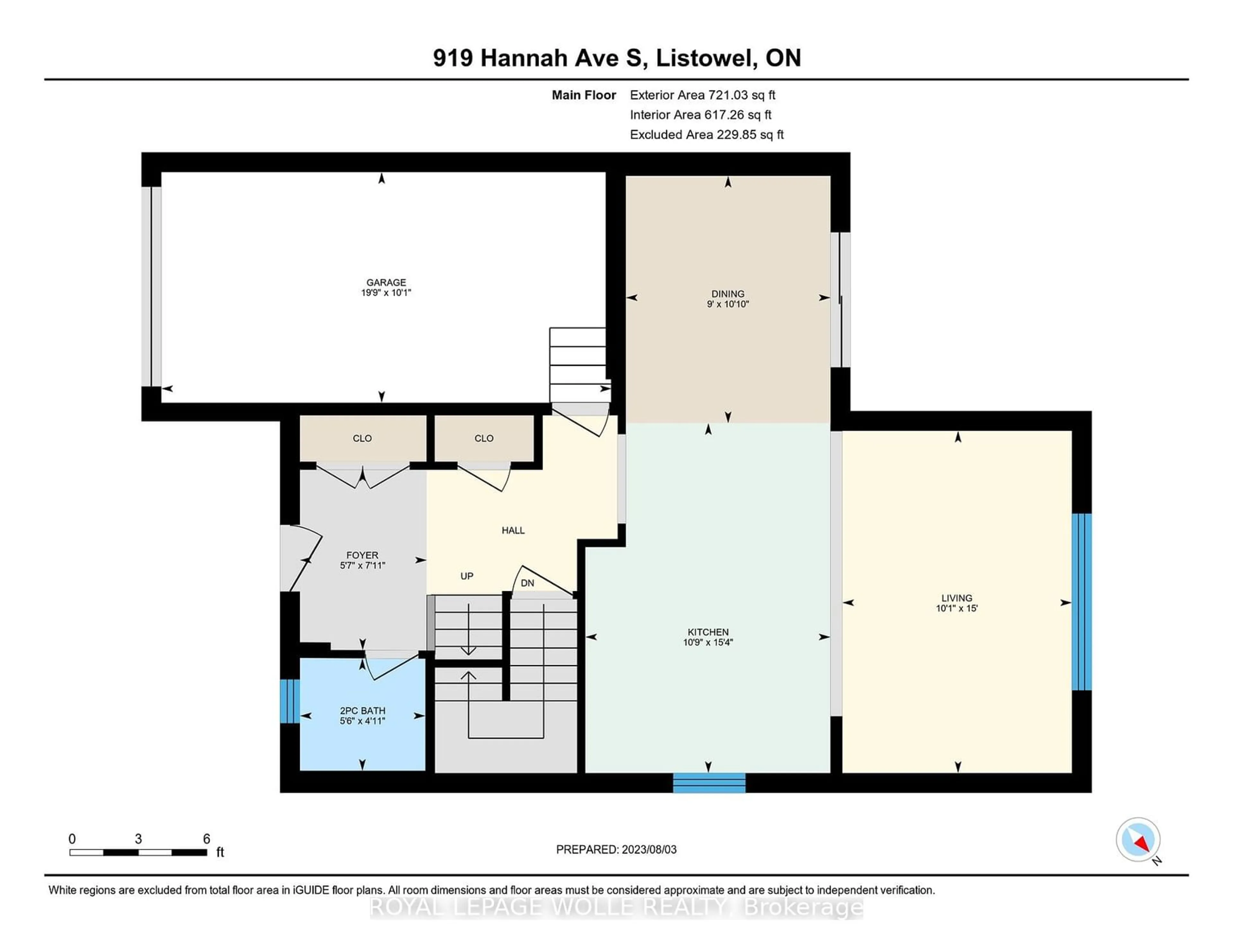 Floor plan for 919 Hannah Ave, North Perth Ontario N4W 0H7