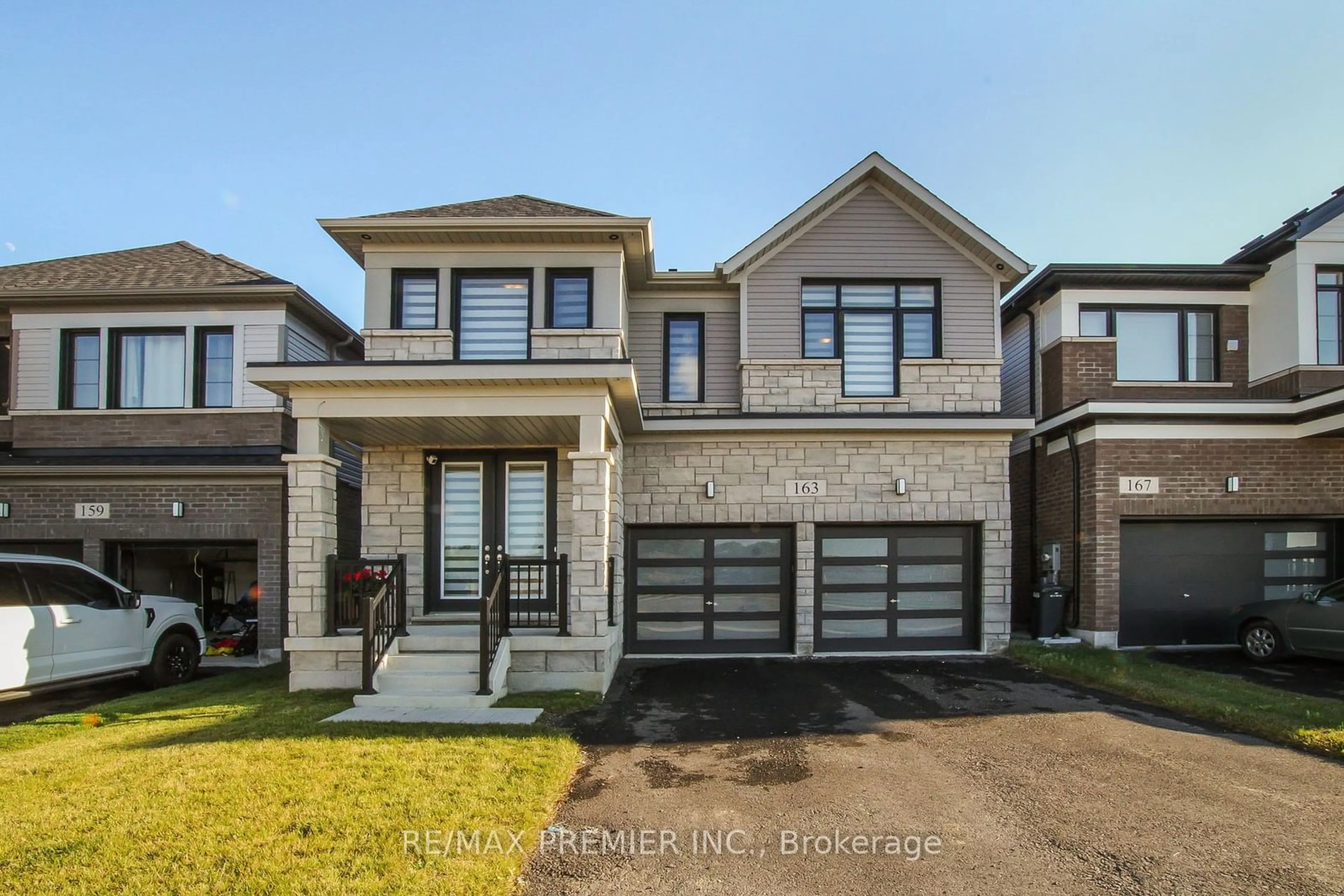Home with brick exterior material for 163 Spitfire Dr, Hamilton Ontario L0R 1W0
