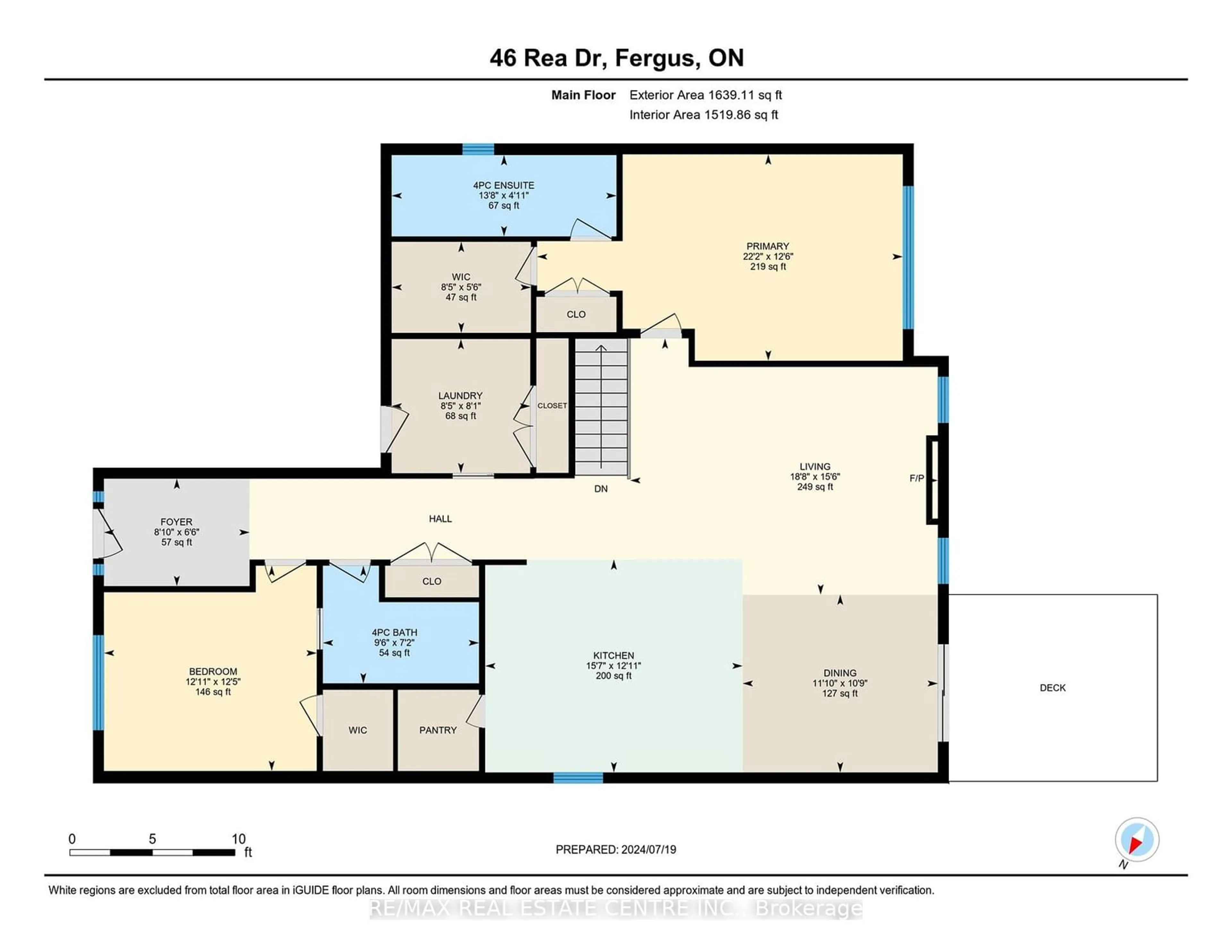 Floor plan for 46 Rea Dr, Centre Wellington Ontario N1M 0H5