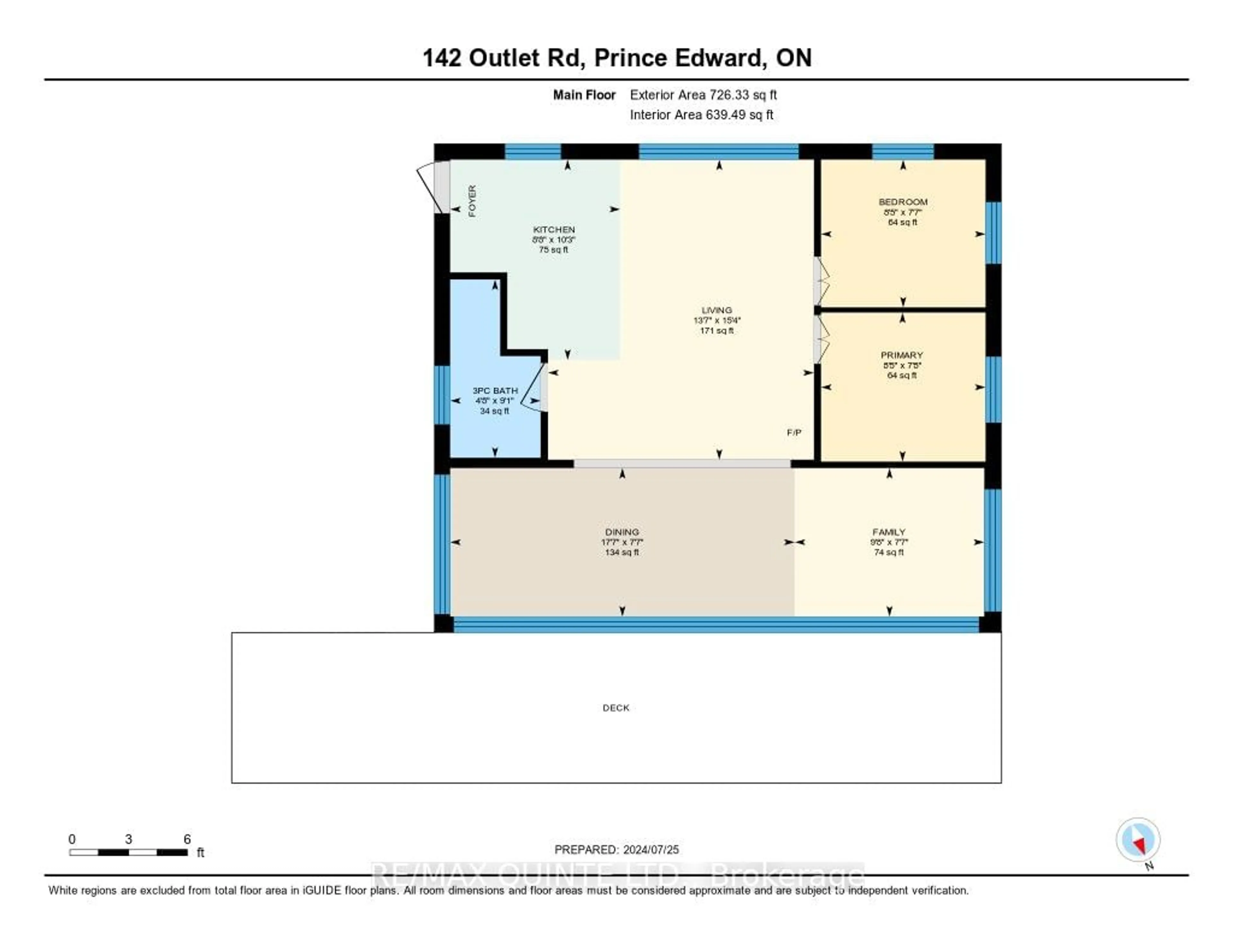 Floor plan for 142 Outlet Rd, Prince Edward County Ontario K0K 1P0