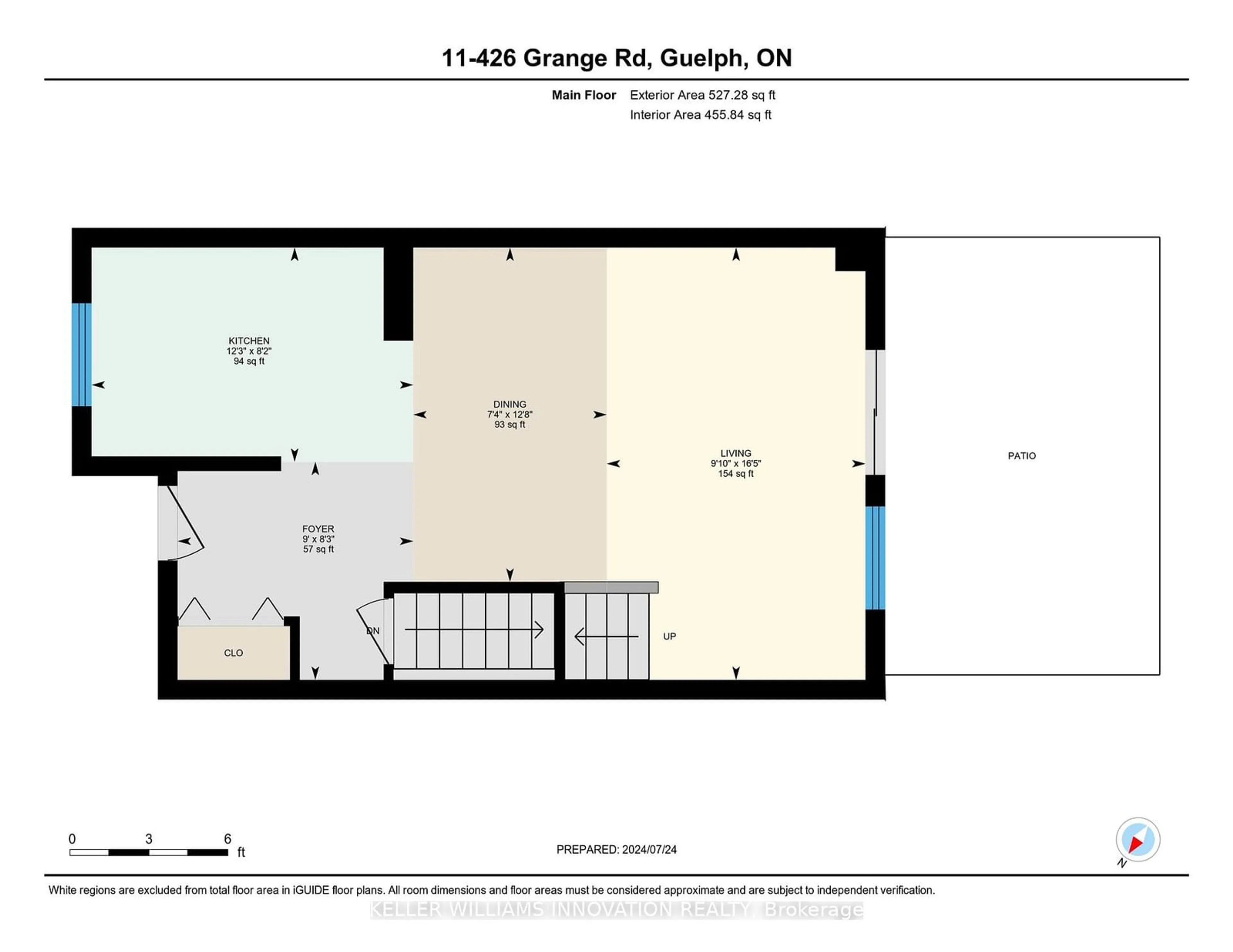 Floor plan for 426 Grange Rd #11, Guelph Ontario N1E 7E4