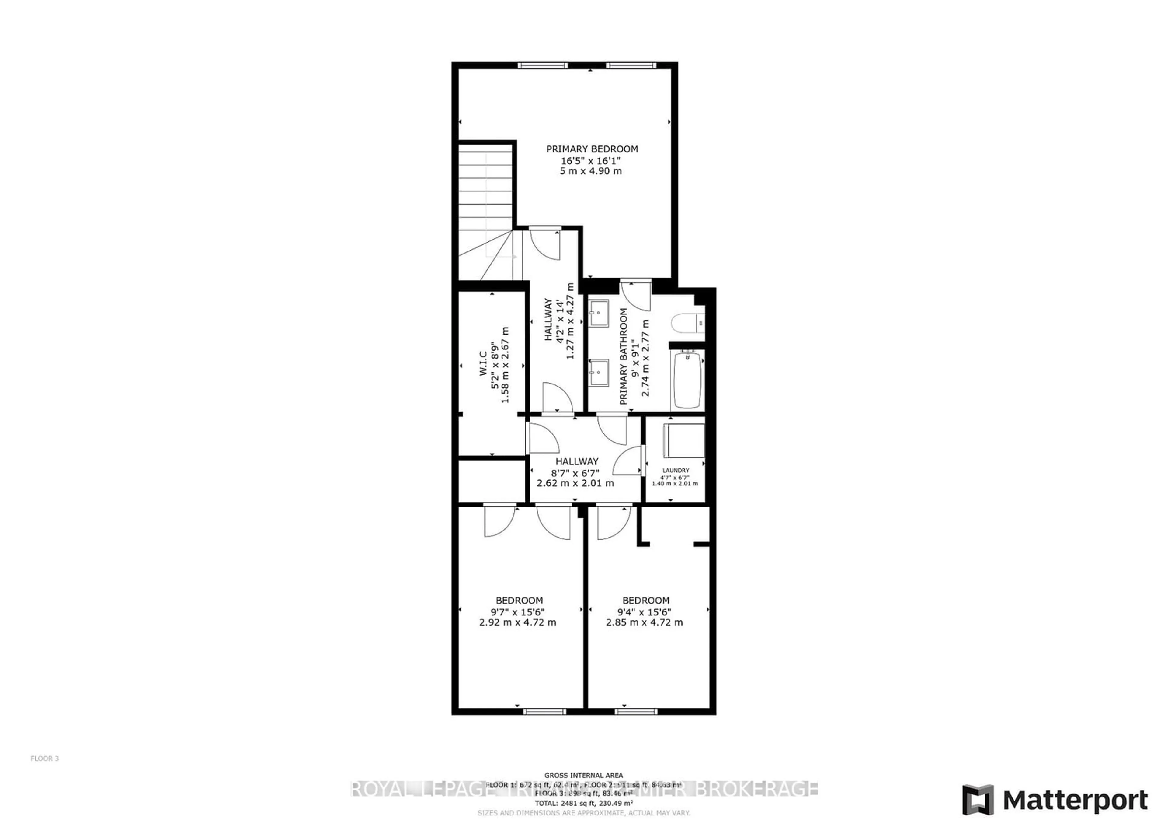 Floor plan for 679 Colborne St, London Ontario N6A 3Z4