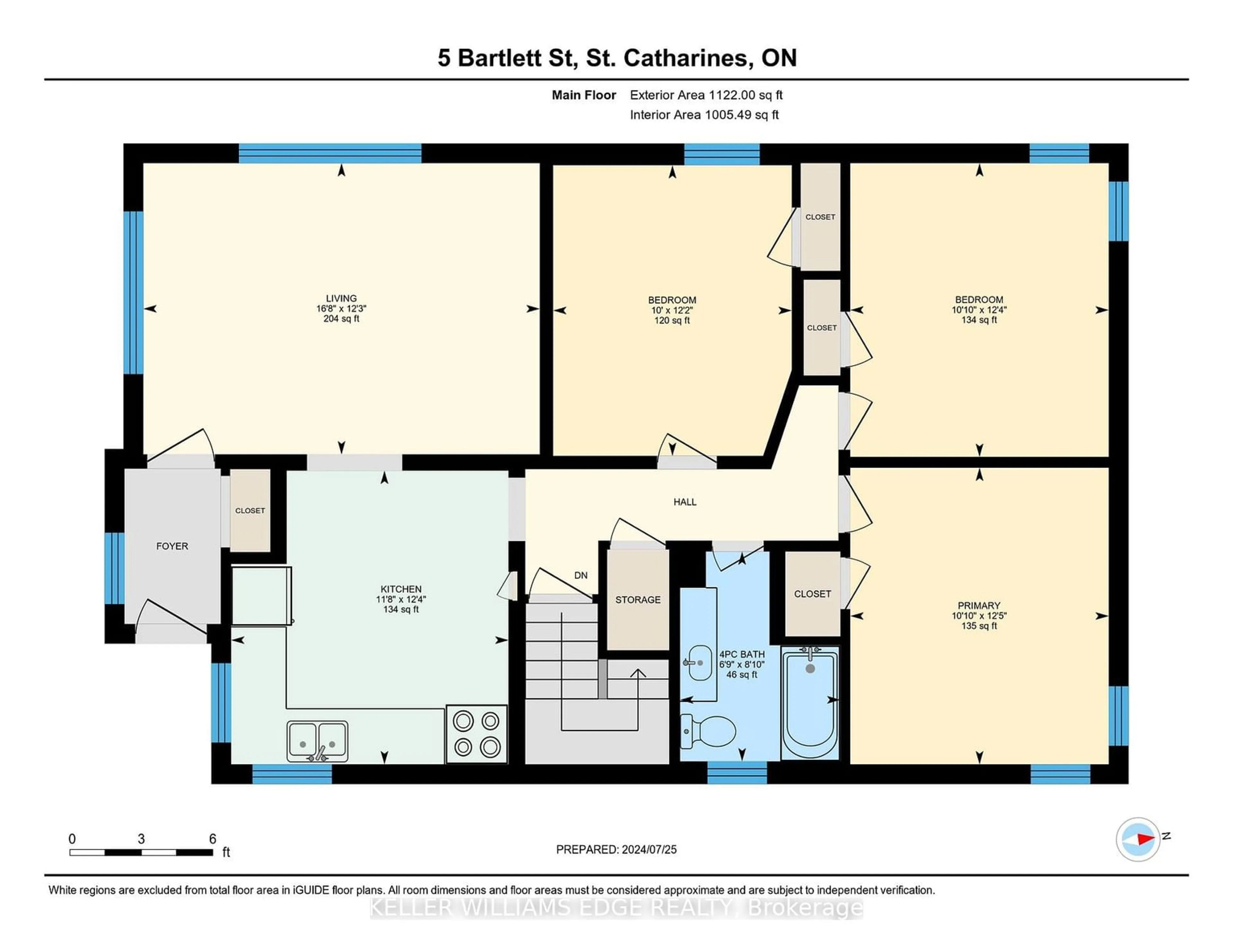 Floor plan for 5 Bartlett St, St. Catharines Ontario L2M 5K5