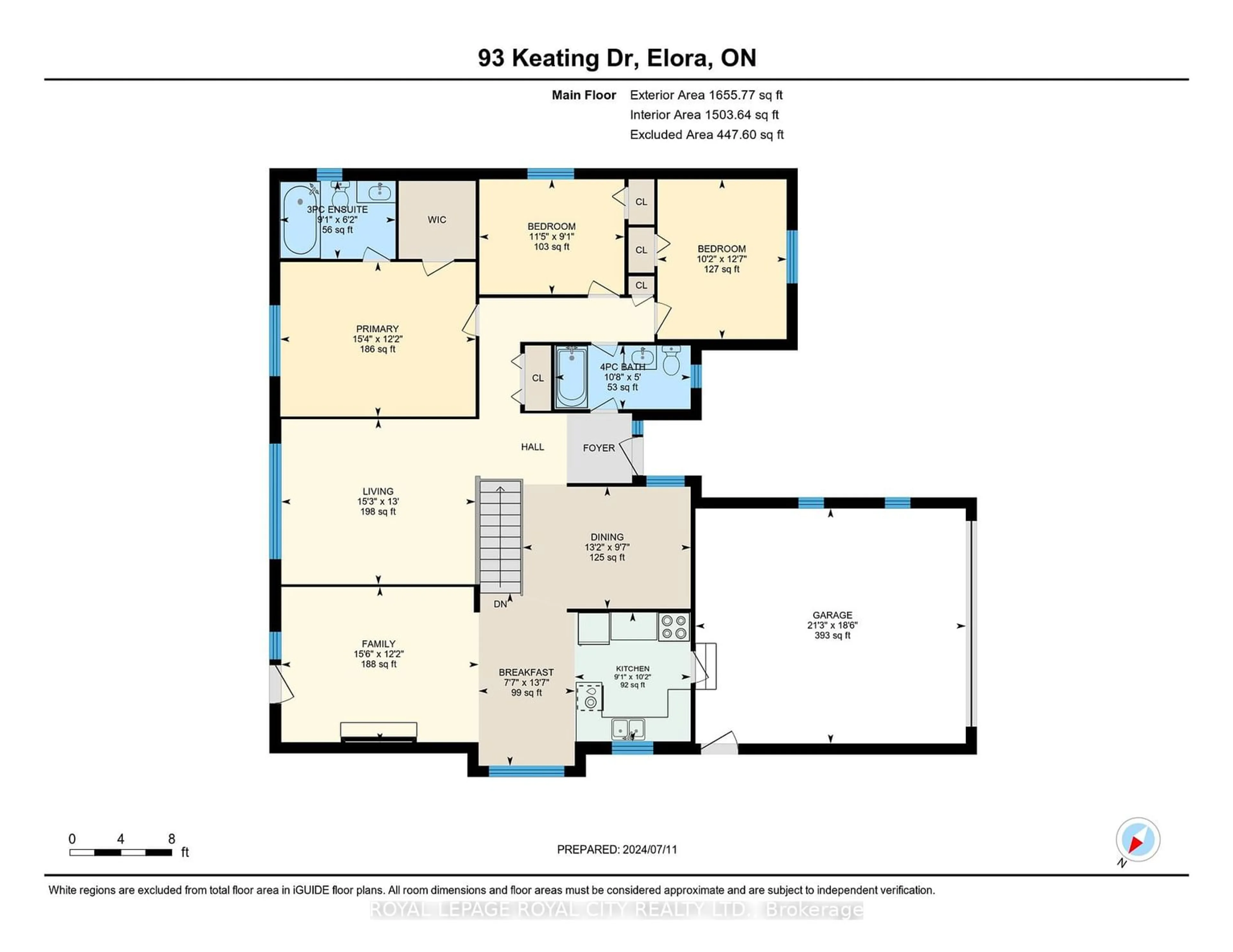 Floor plan for 93 Keating Dr, Centre Wellington Ontario N0B 1S0