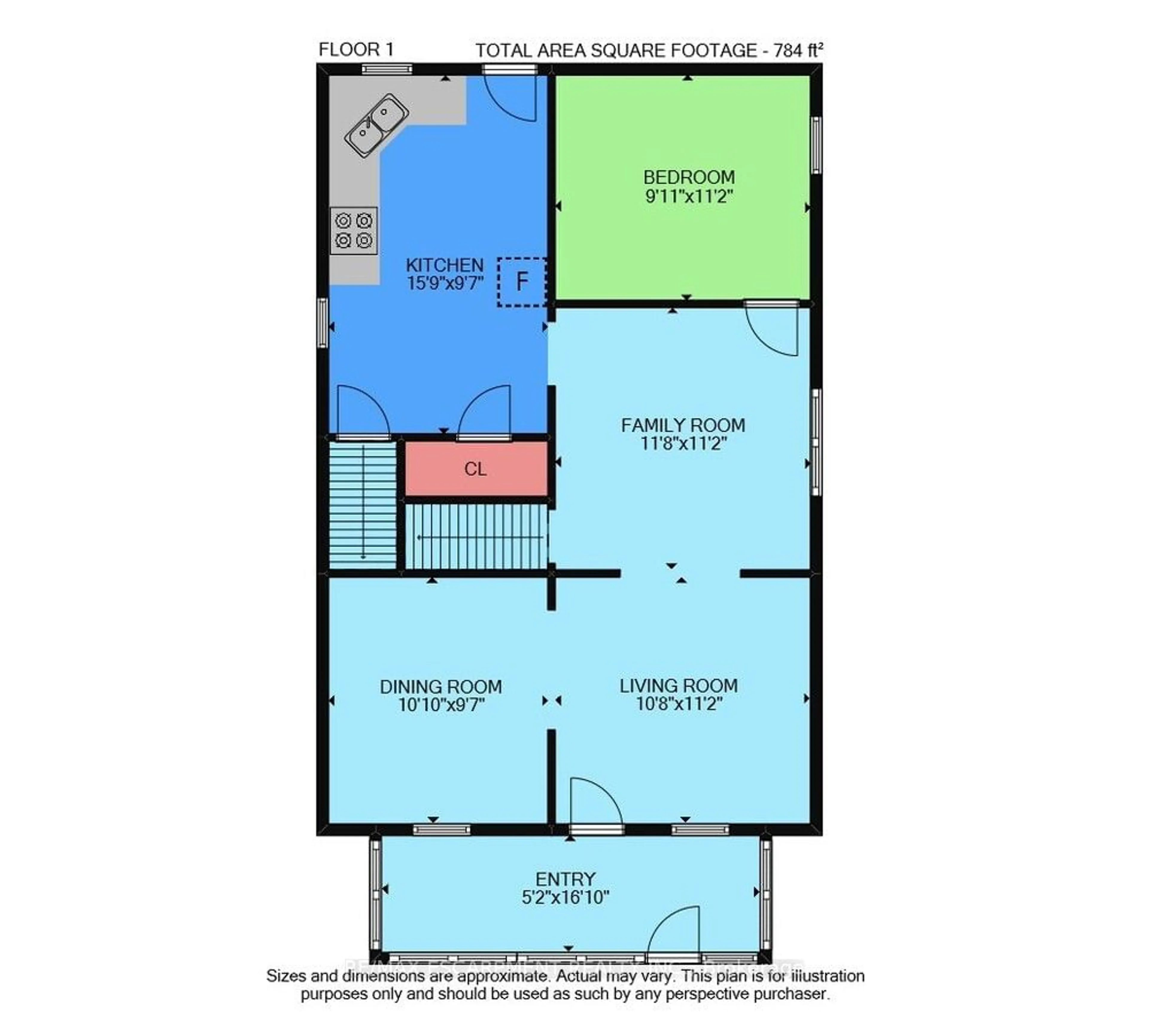 Floor plan for 174 Lake St, St. Catharines Ontario L2R 5Y9