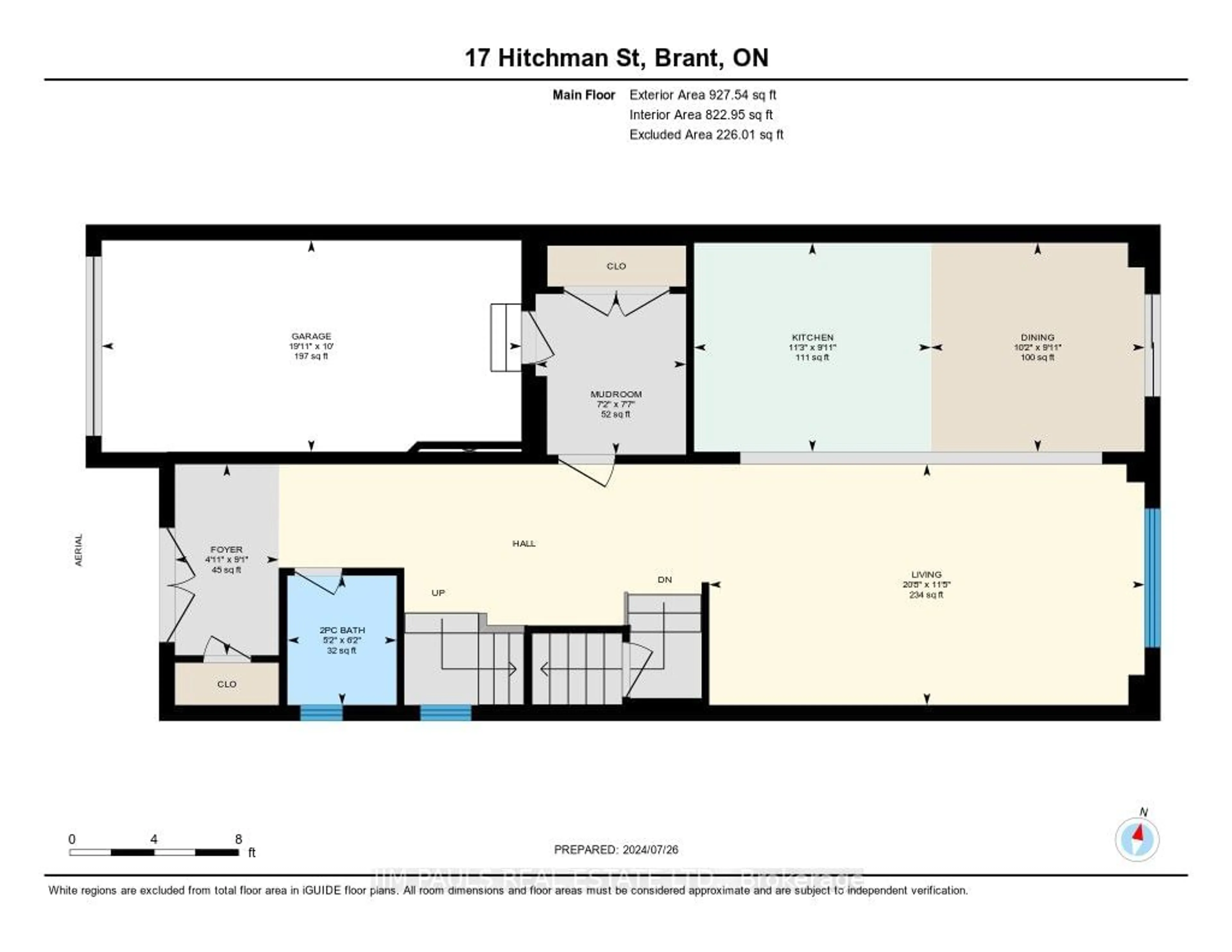 Floor plan for 17 Hitchman St, Brant Ontario N3L 0K3